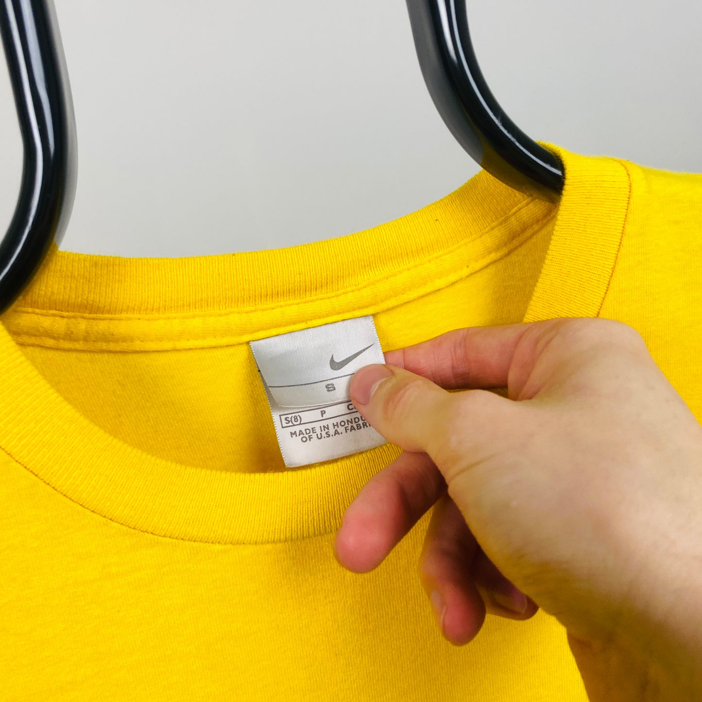 00s Nike Flame T-Shirt Yellow Small