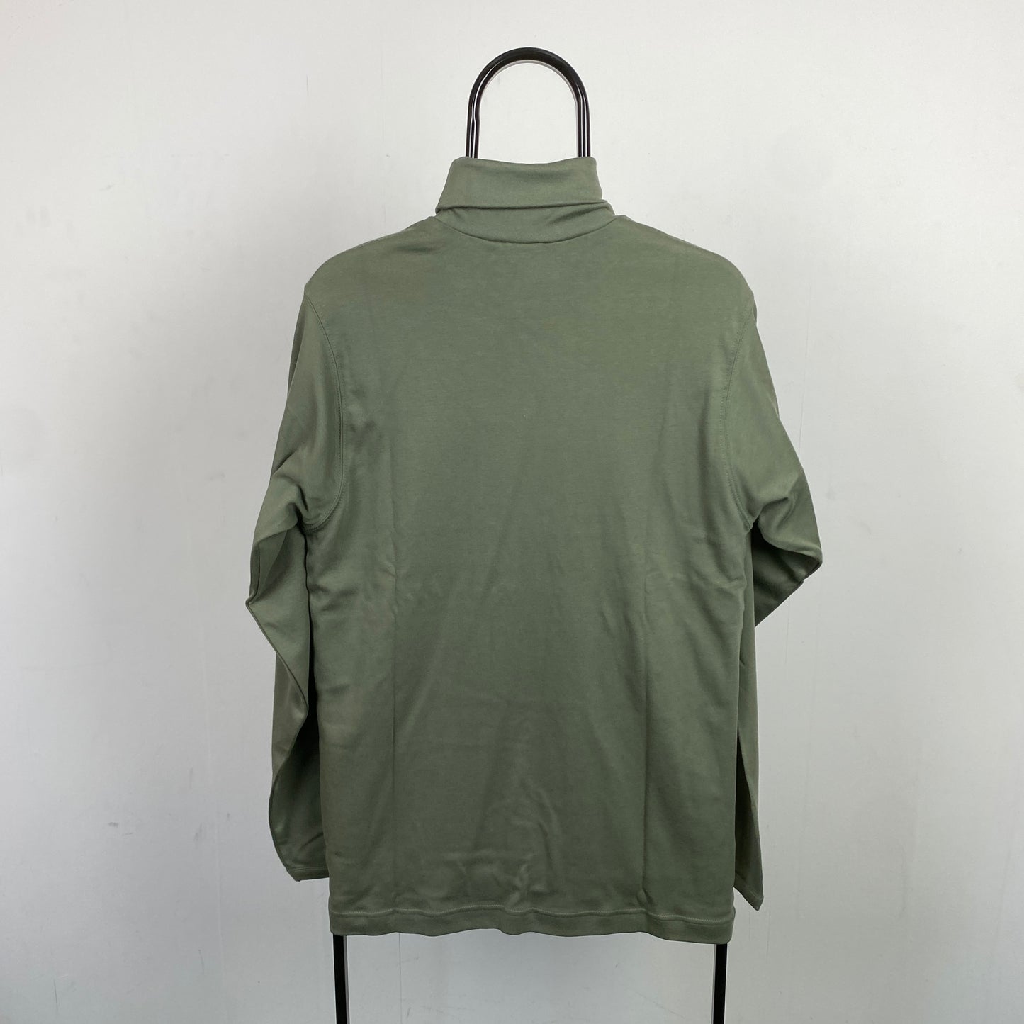 00s Nike Roll Neck Sweatshirt Green Small