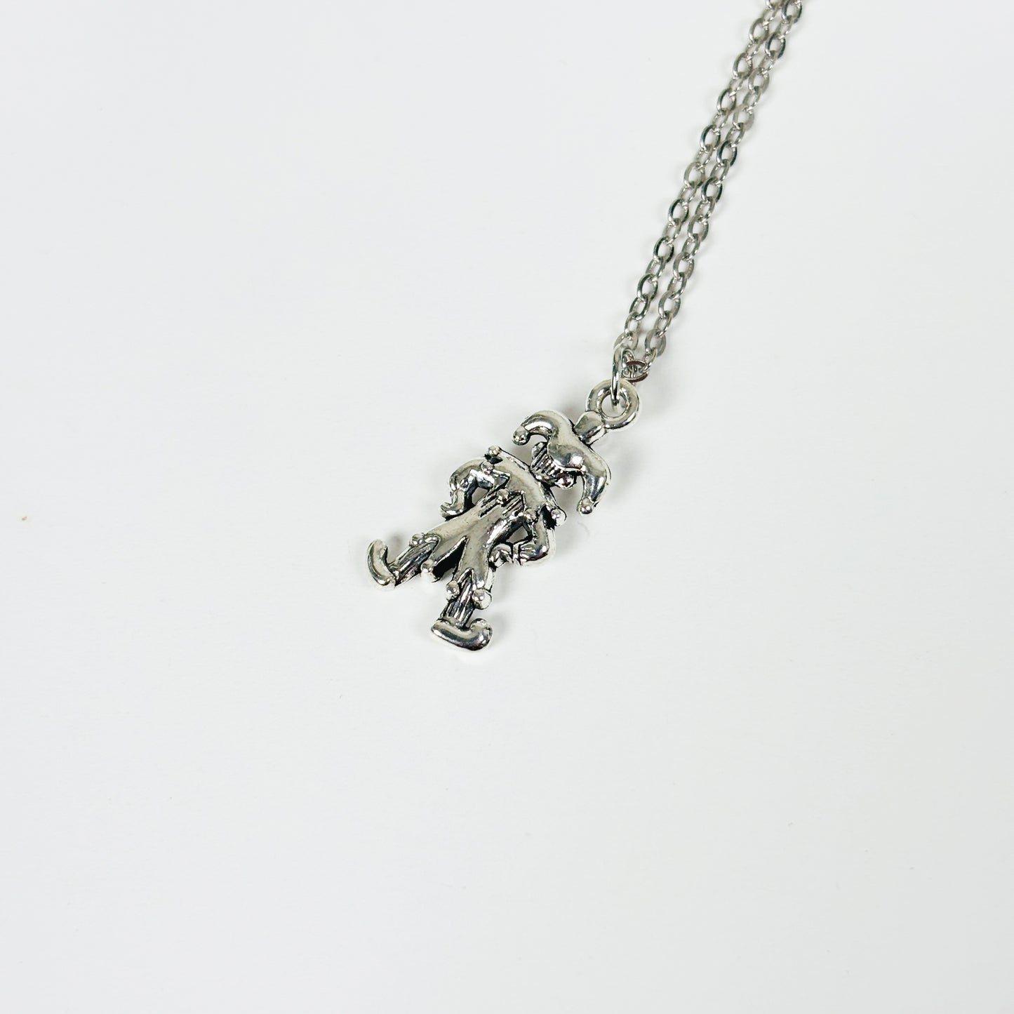 Jester Charm Necklace .925 Silver