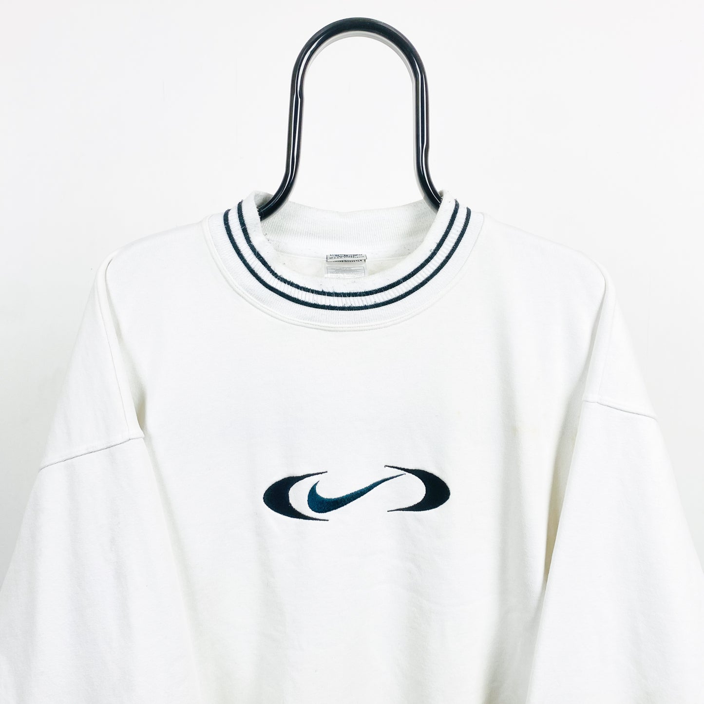 90s Nike Sweatshirt White Large