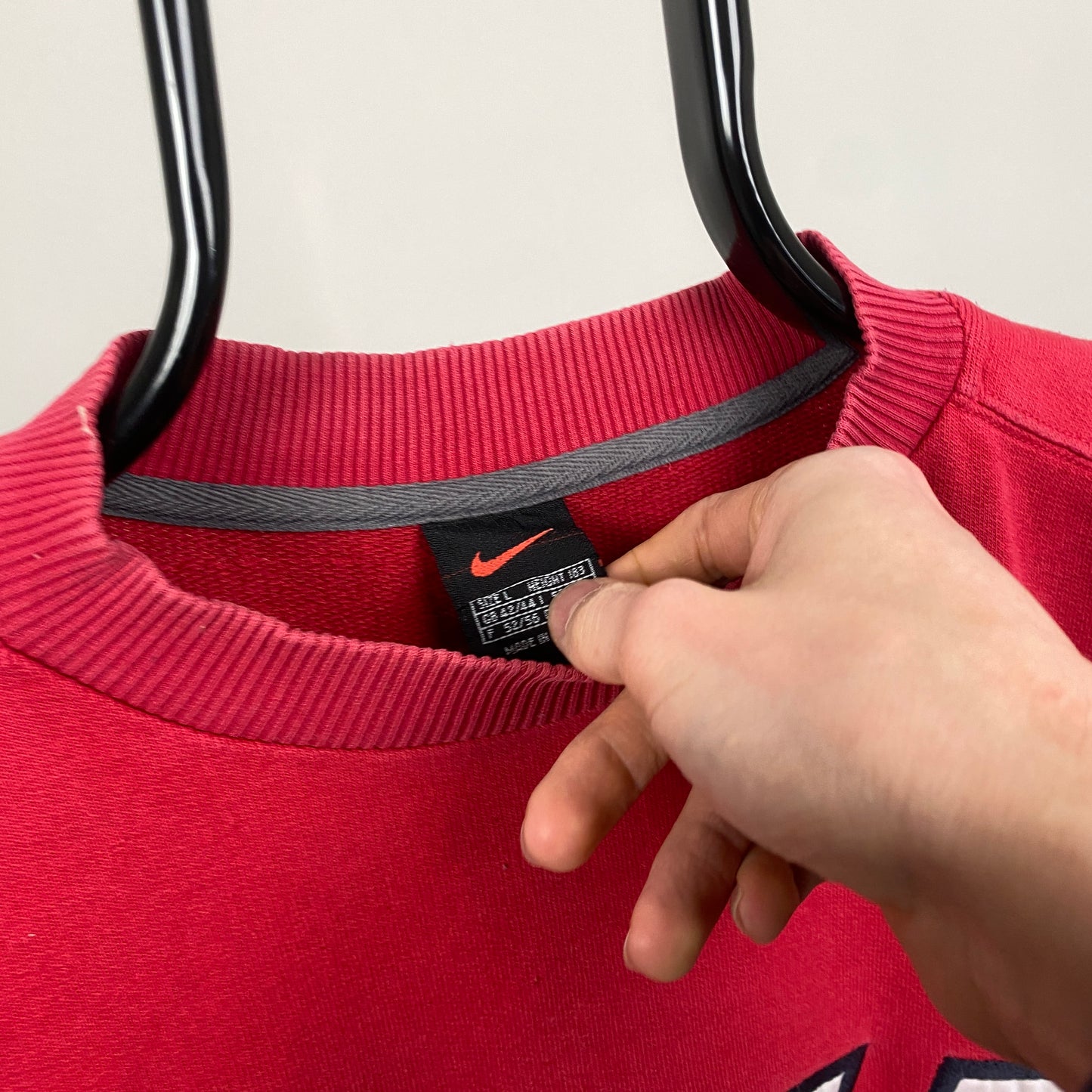 90s Nike Sweatshirt Red Large