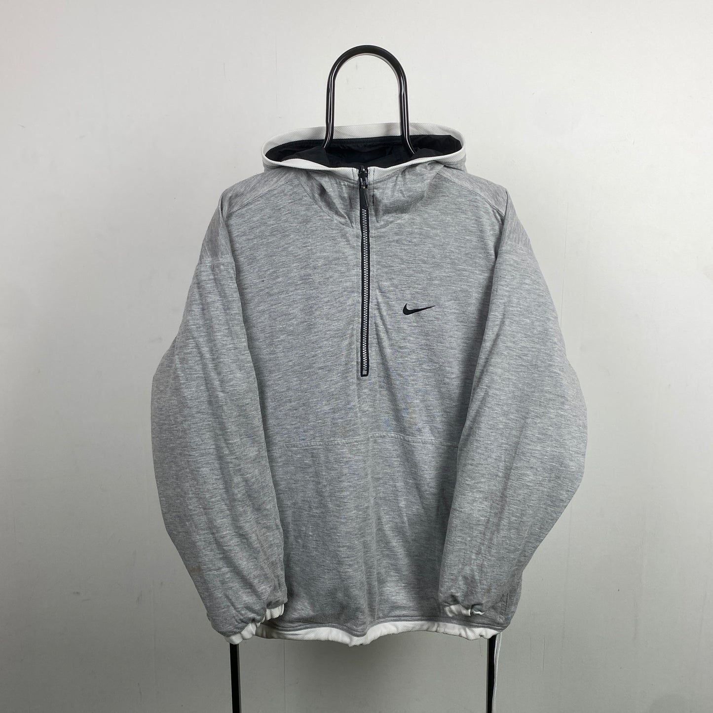 90s Nike Reversible Windbreaker Coat Jacket Black Medium