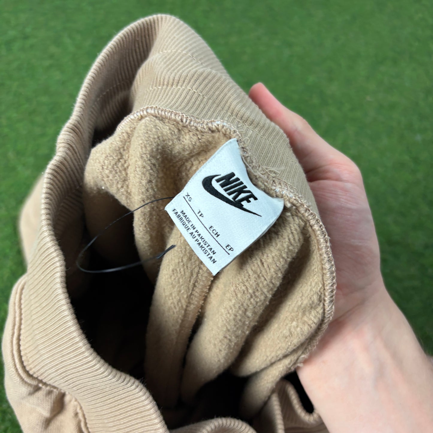 00s Nike Wide Leg Cotton Joggers Brown XS
