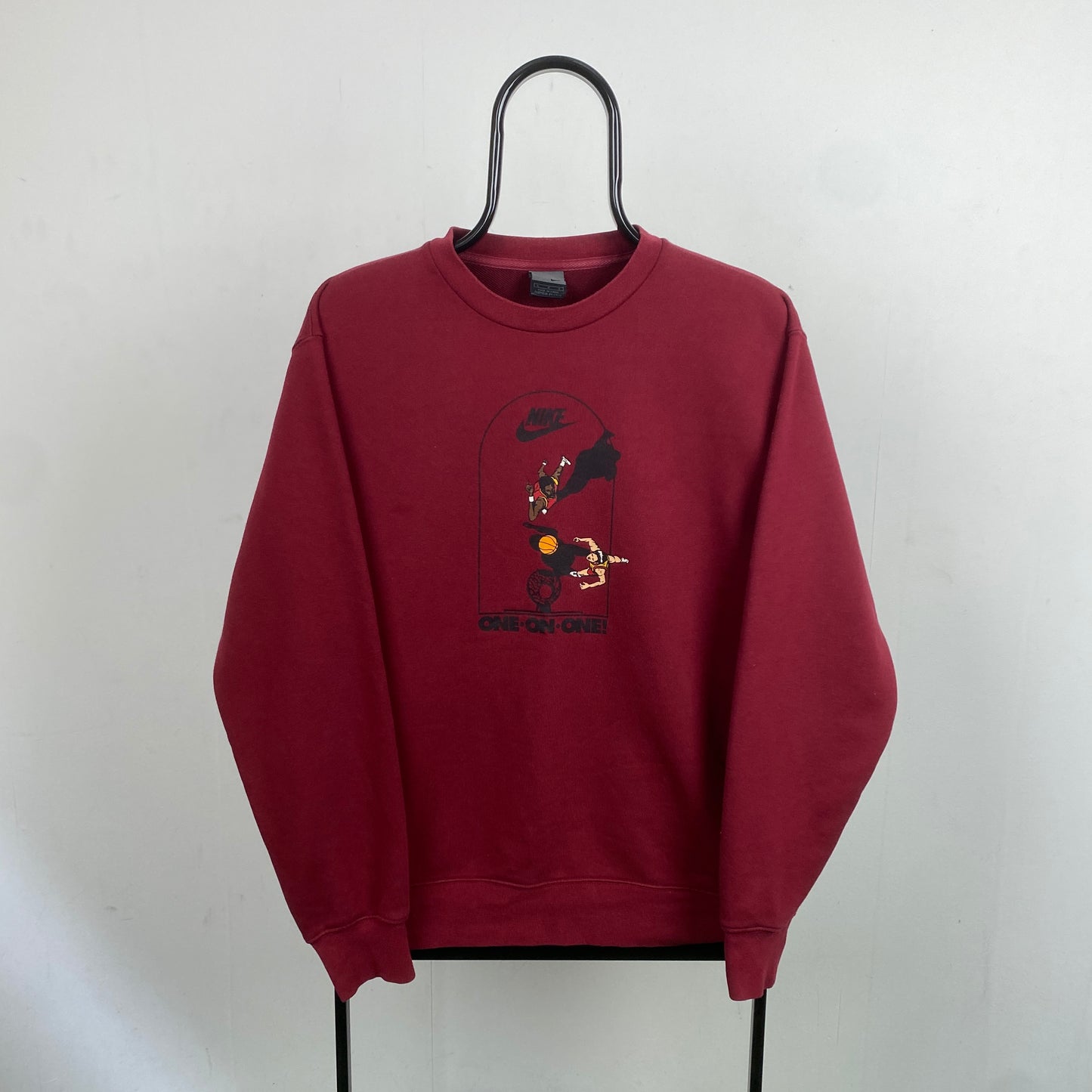 90s Nike Basketball Sweatshirt Red Large