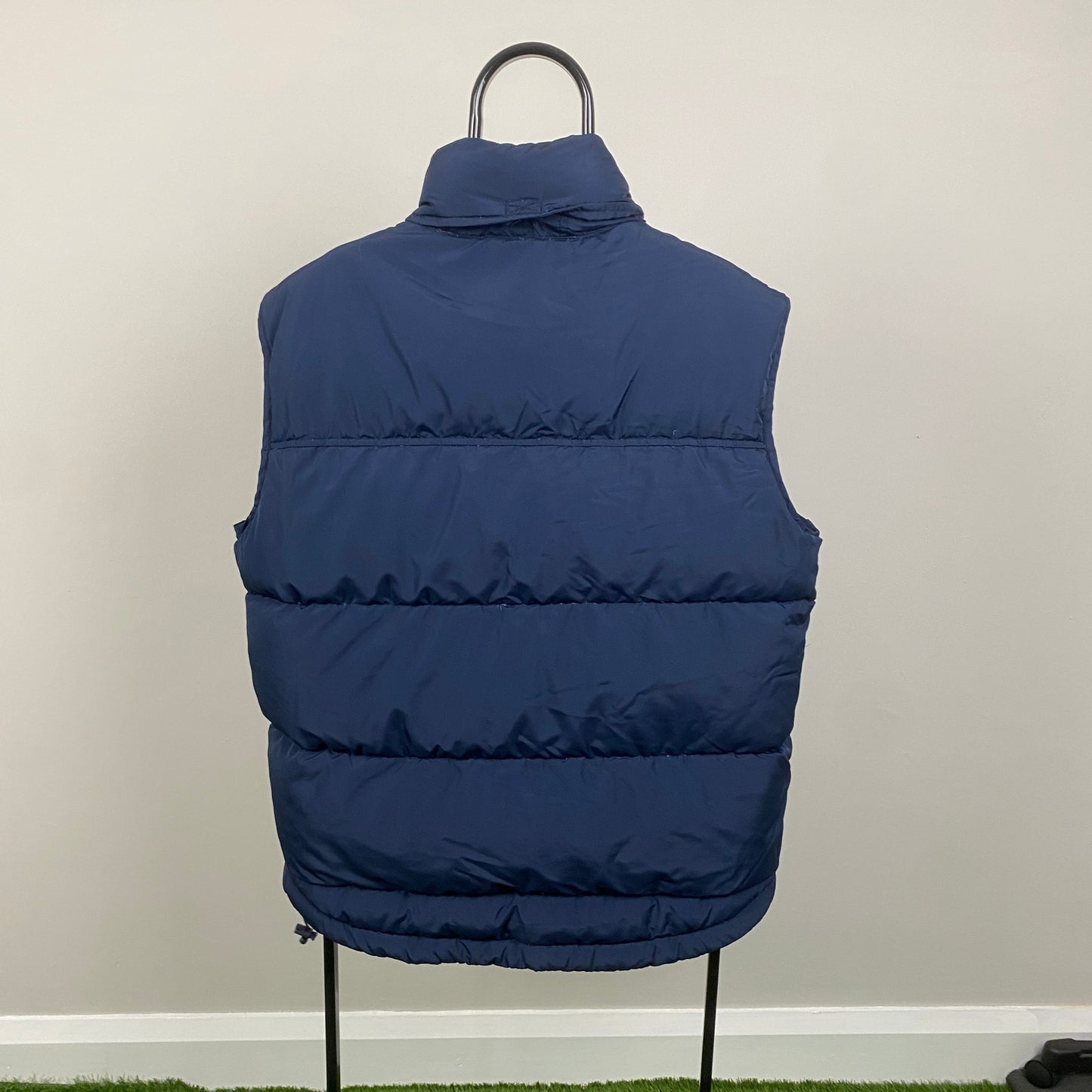 00s Nike Puffer Gilet Jacket Blue Large