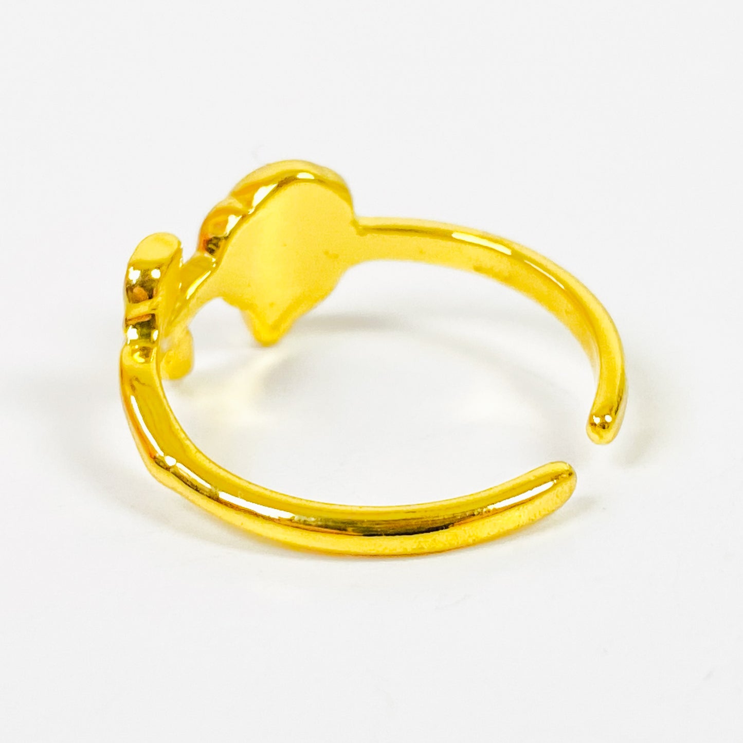 Retro Adjustable Rose Ring Gold