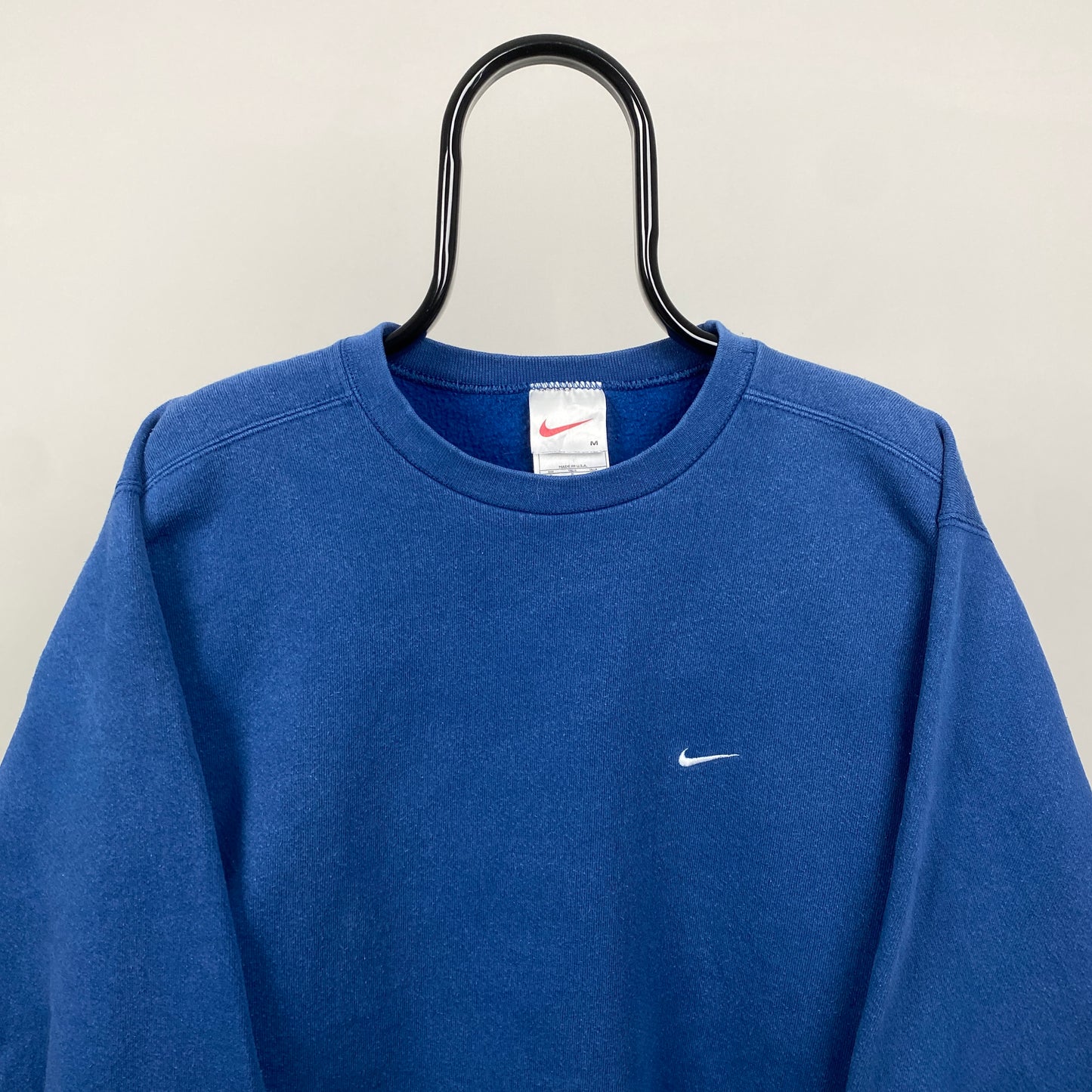 90s Nike Sweatshirt Blue Medium