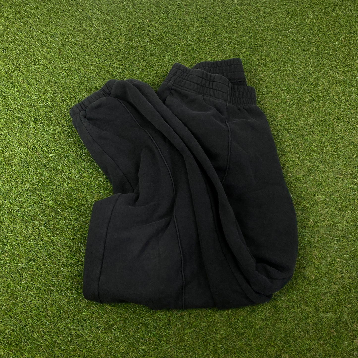 00s Nike Wide Leg Cotton Joggers Black Large