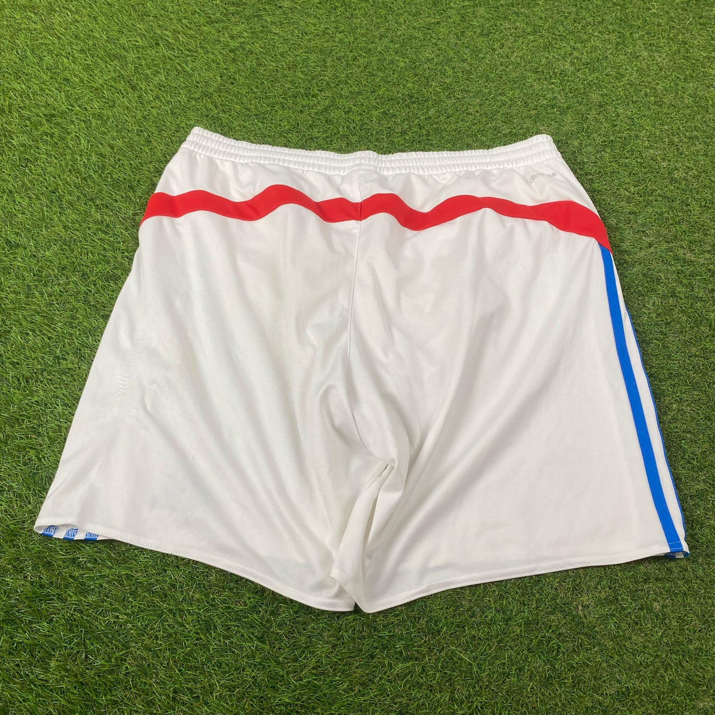 00s Adidas Football Shorts White Large