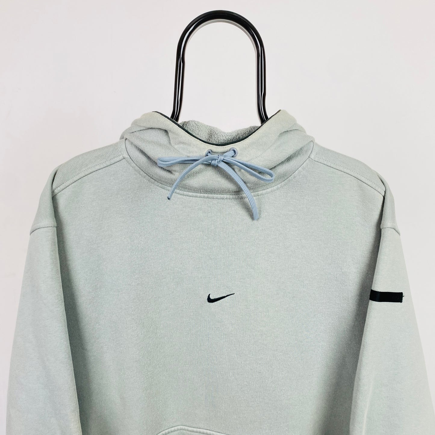 00s Nike Centre Swoosh Hoodie Blue Small