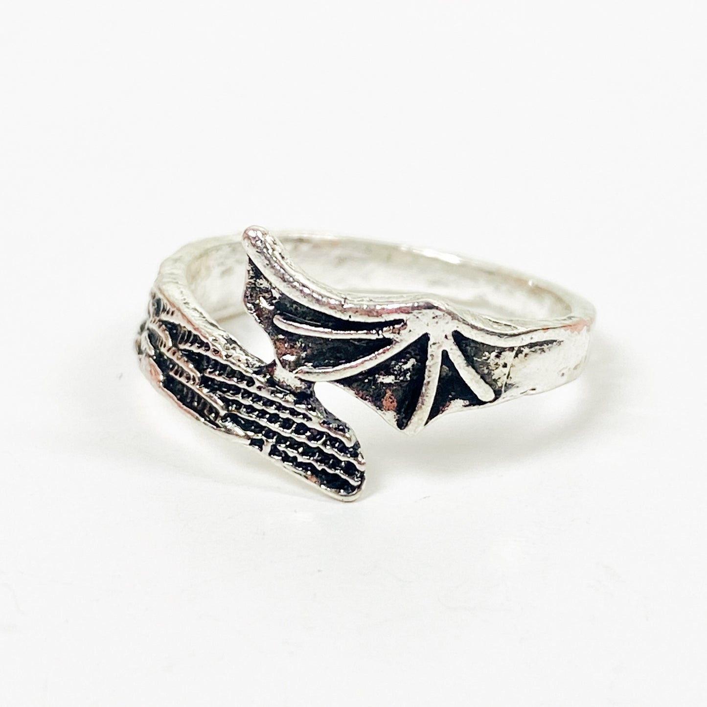 Retro Vintage Bat Wing Ring Silver