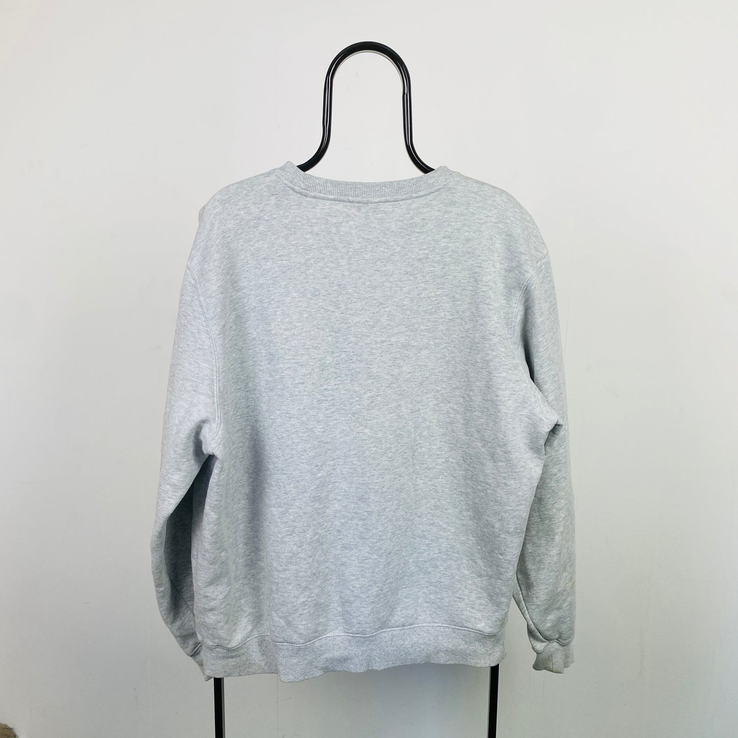 Retro 00s Stussy Sweatshirt Grey Large