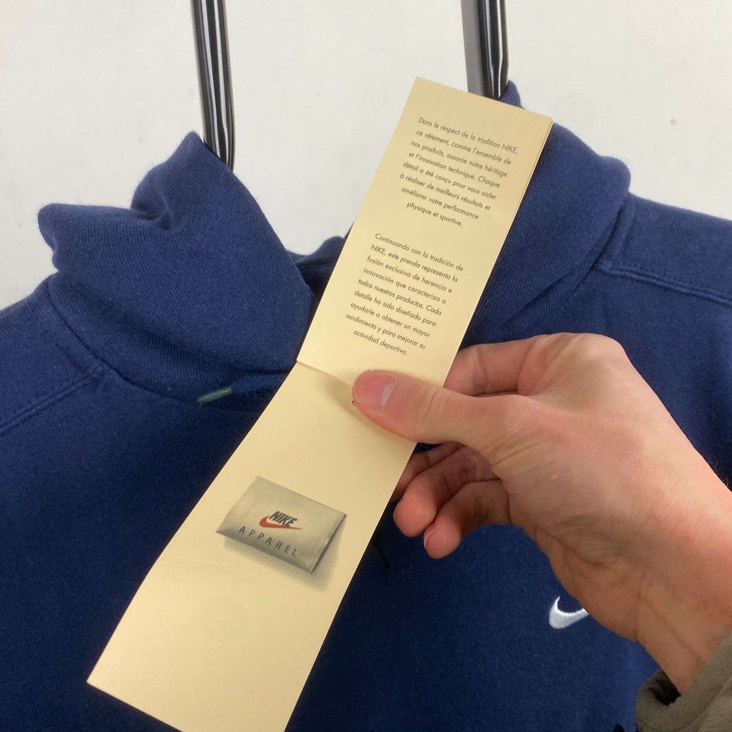 90s Nike Hoodie Blue XS