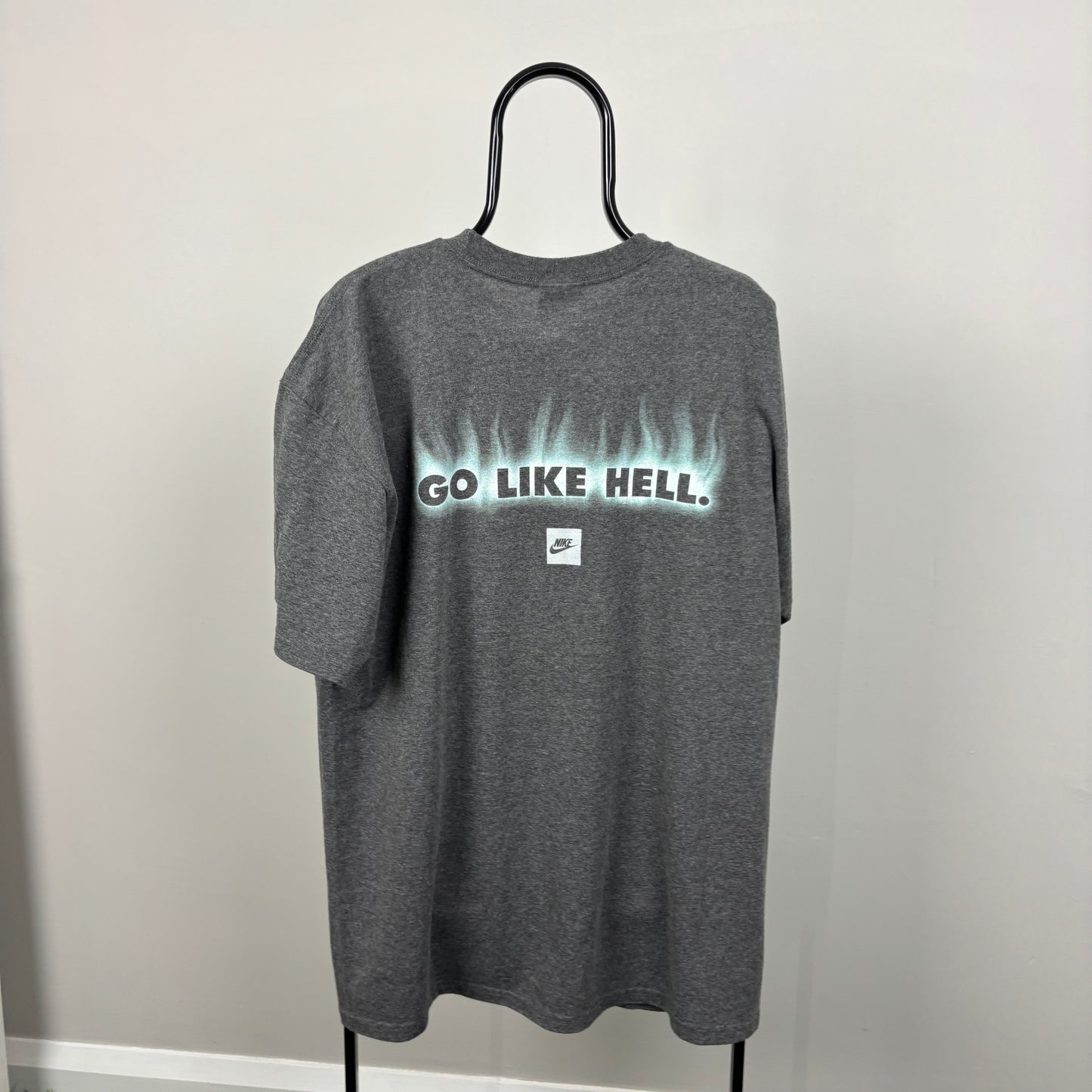 00s Nike Flame T-Shirt Grey XL
