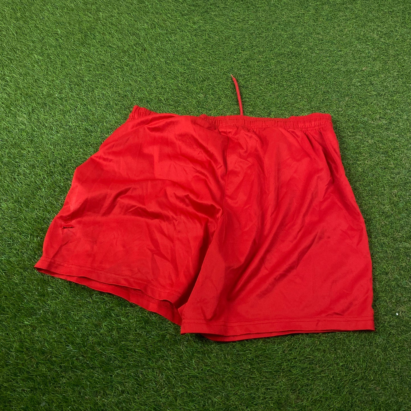 00s Nike Football Shorts Red Large