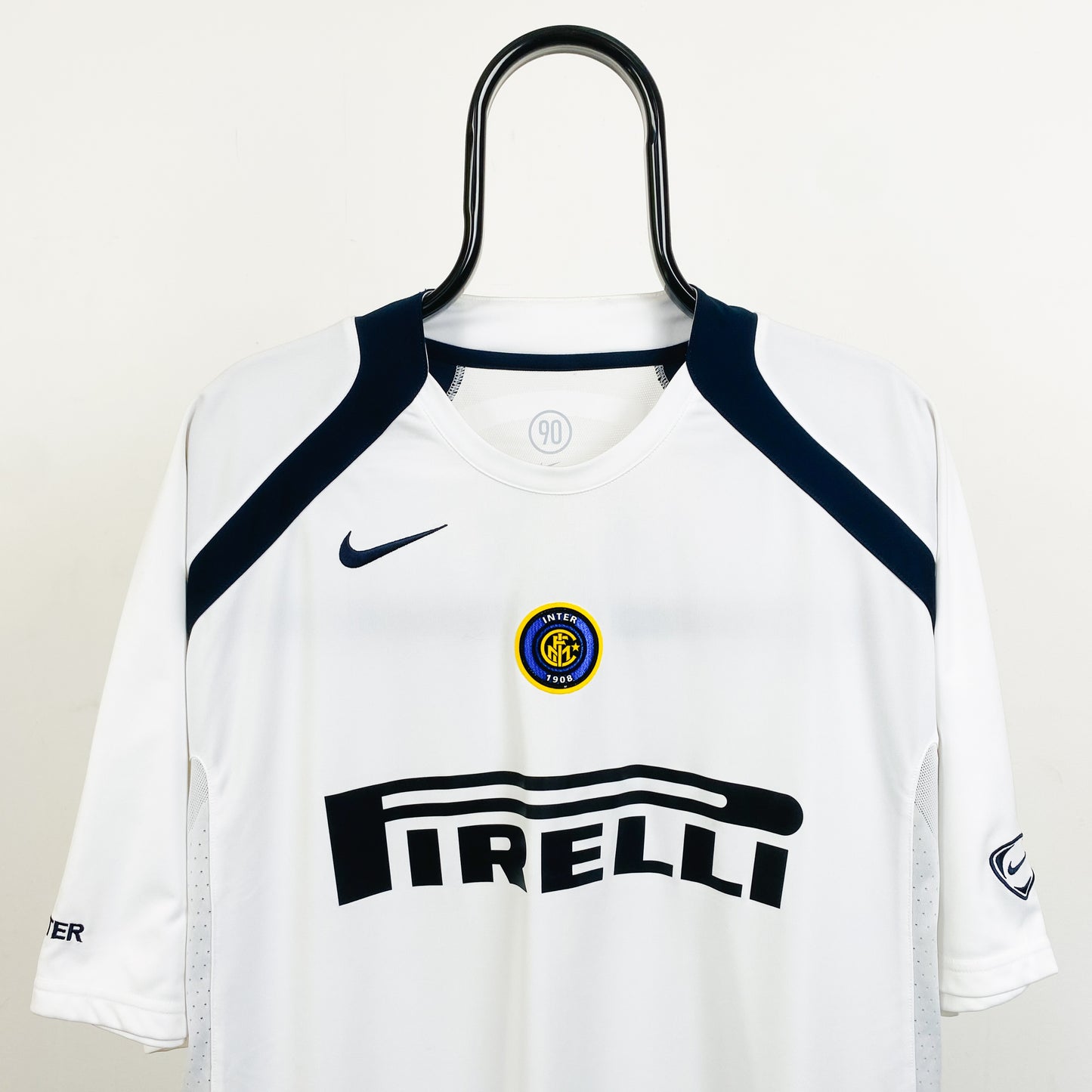 00s Nike Inter Milan Football Shirt T-Shirt White XXL
