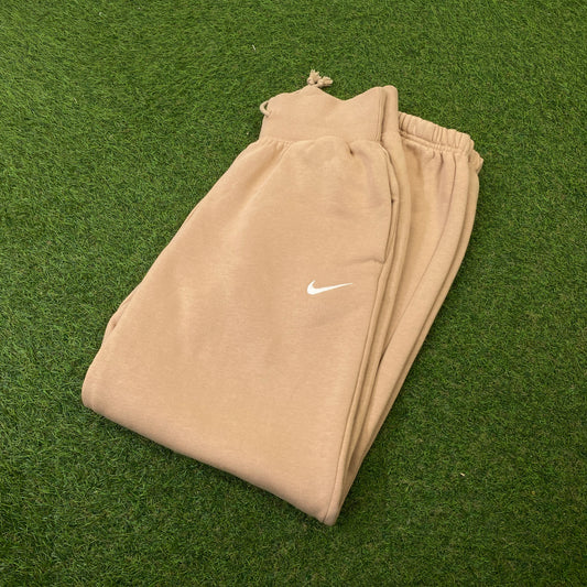 00s Nike Cotton Joggers Brown XS