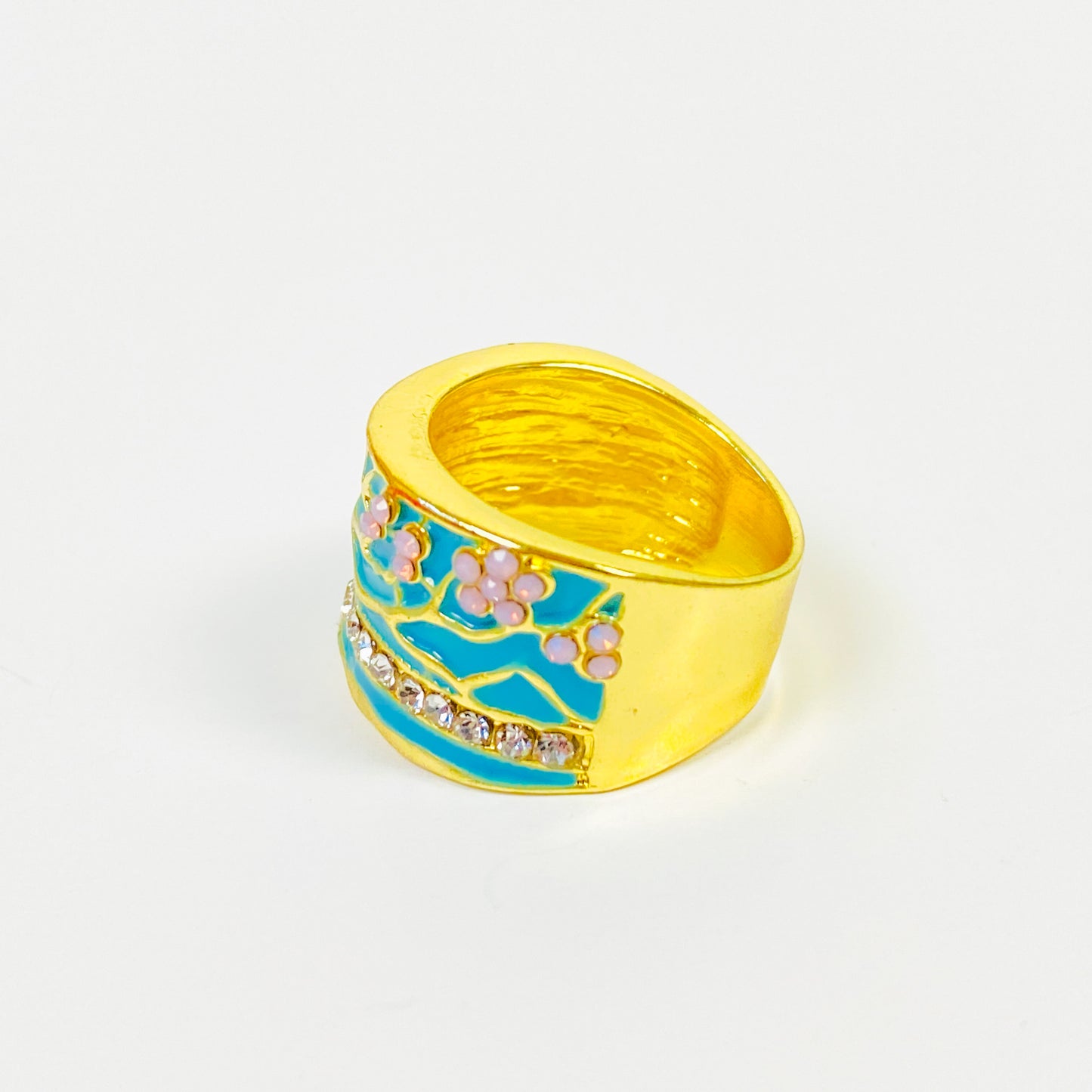 Retro Vintage Tree Ring Gold