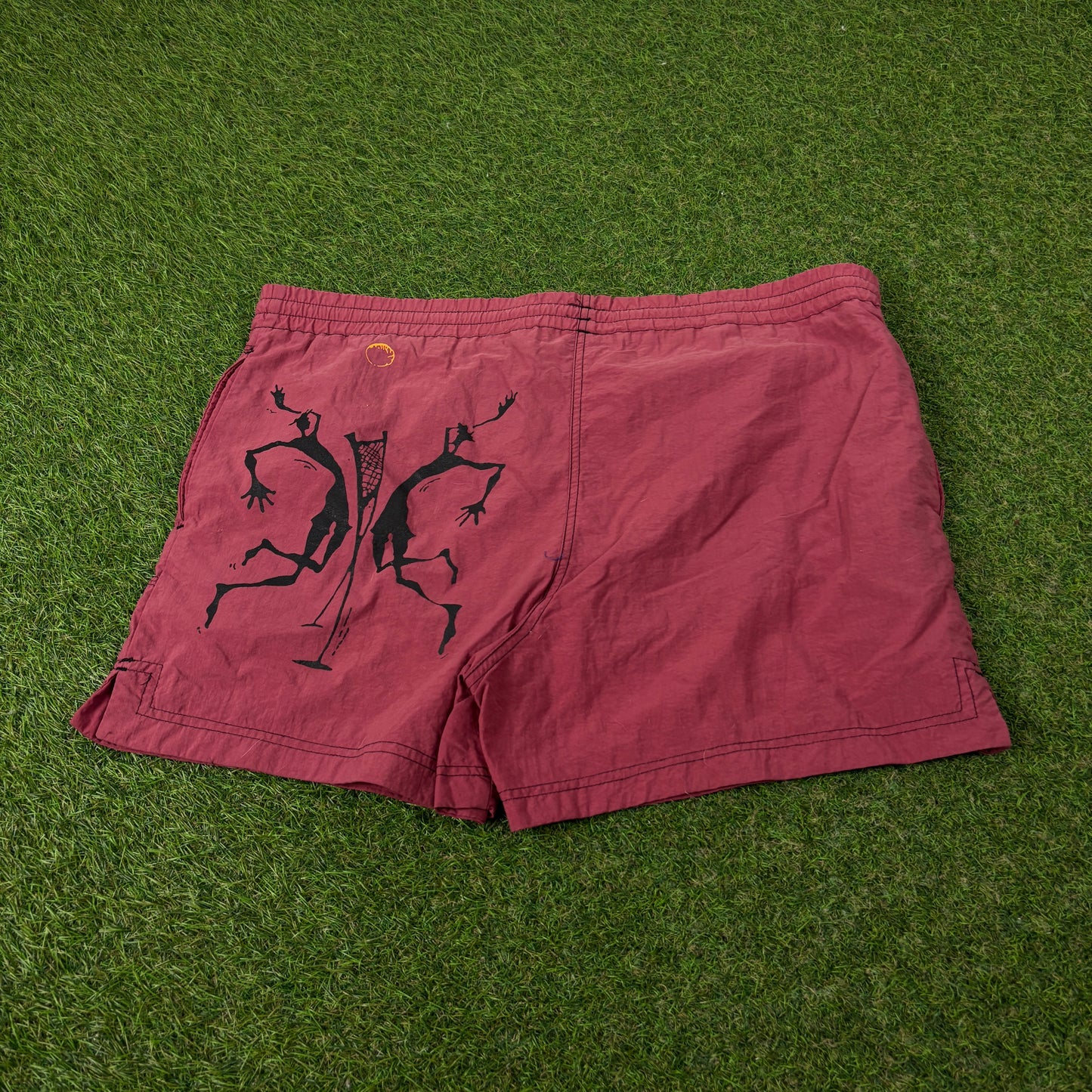 90s Adidas Beach Volleyball Shorts Red Small