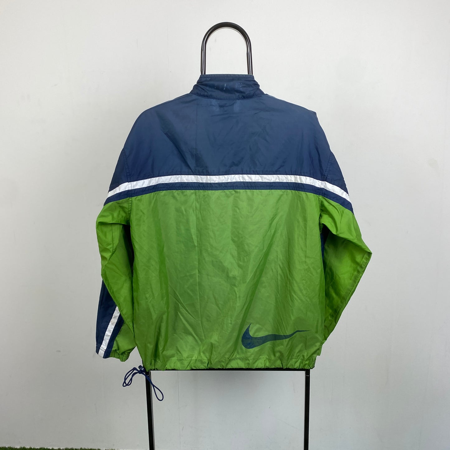 90s Nike Windbreaker Jacket Blue Small