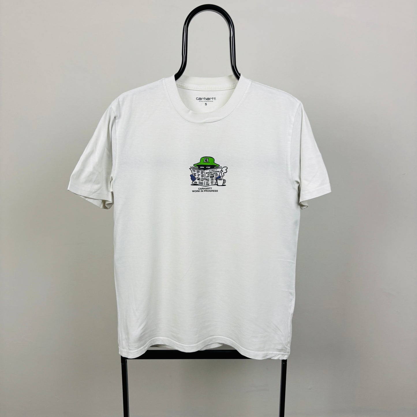 00s Carhartt Everything Is Awful T-Shirt White Small
