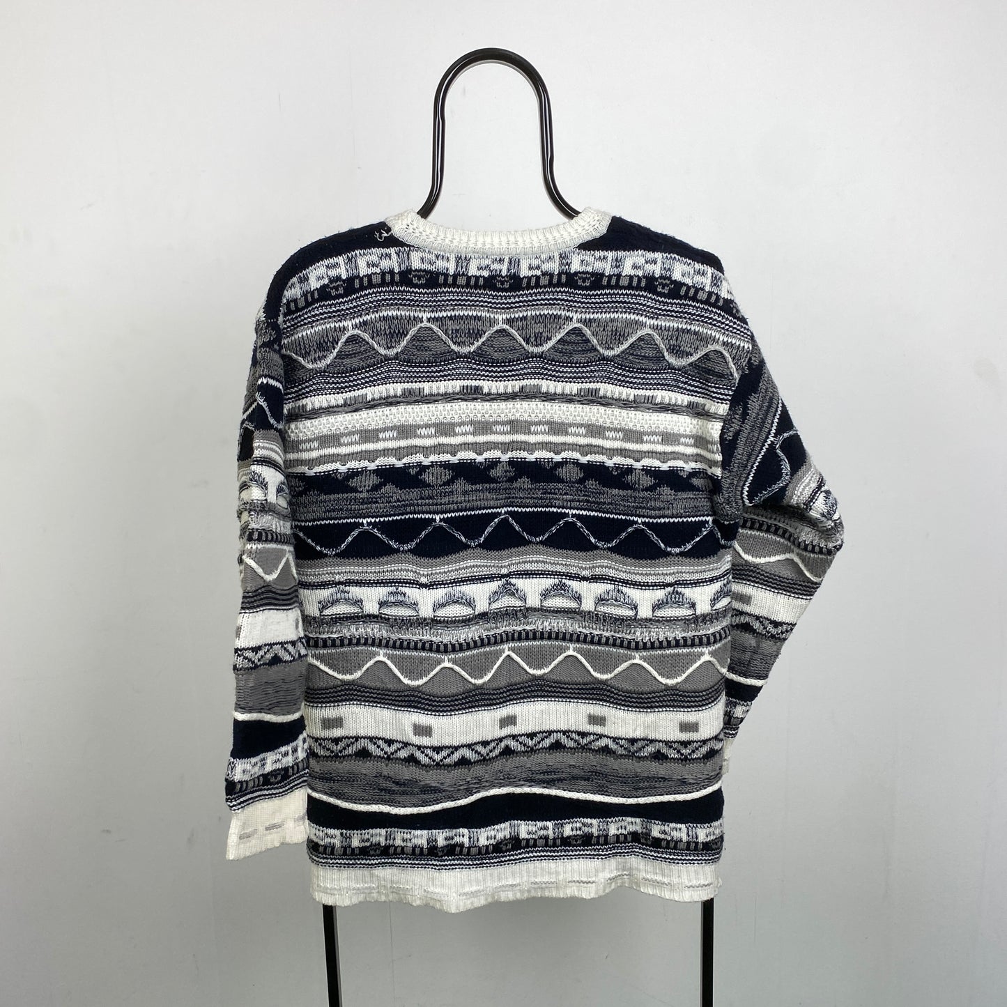 Retro Coogi Style Sweatshirt Black Large
