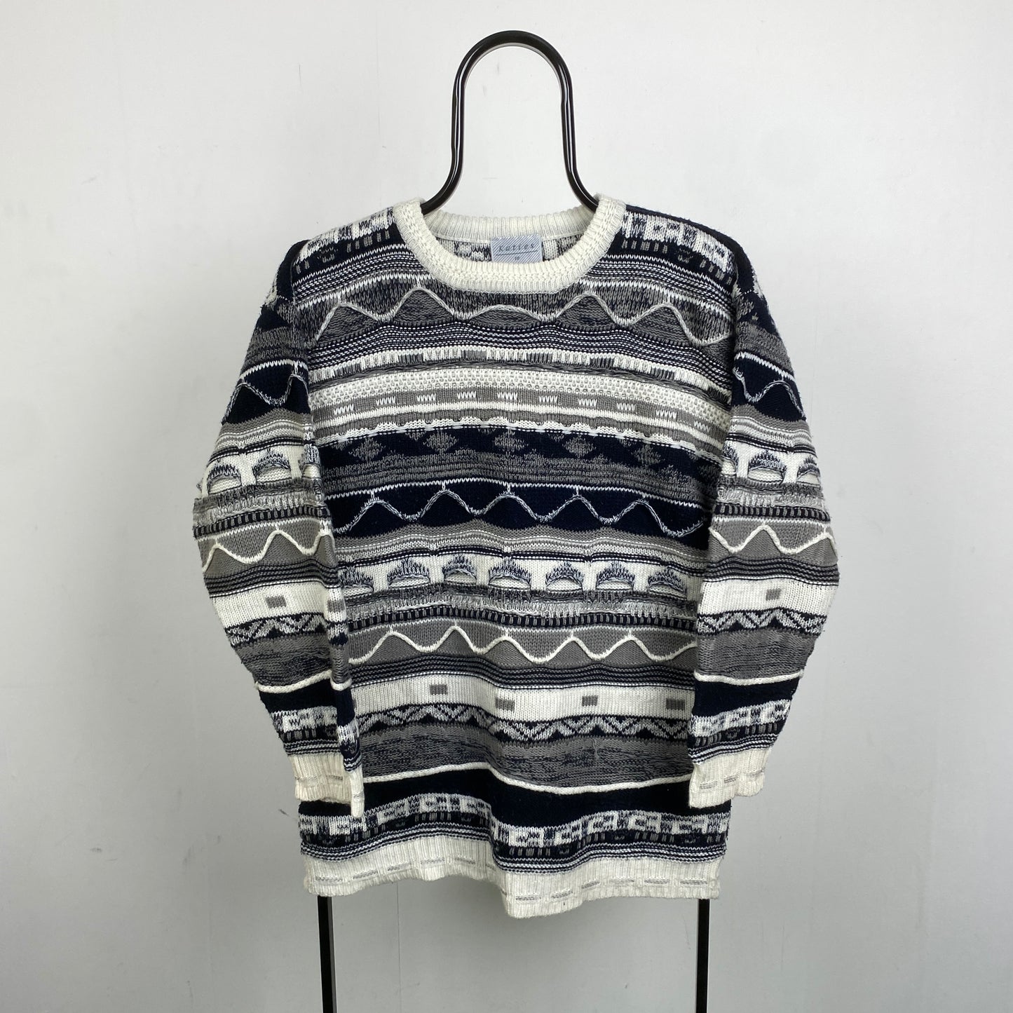 Retro Coogi Style Sweatshirt Black Large