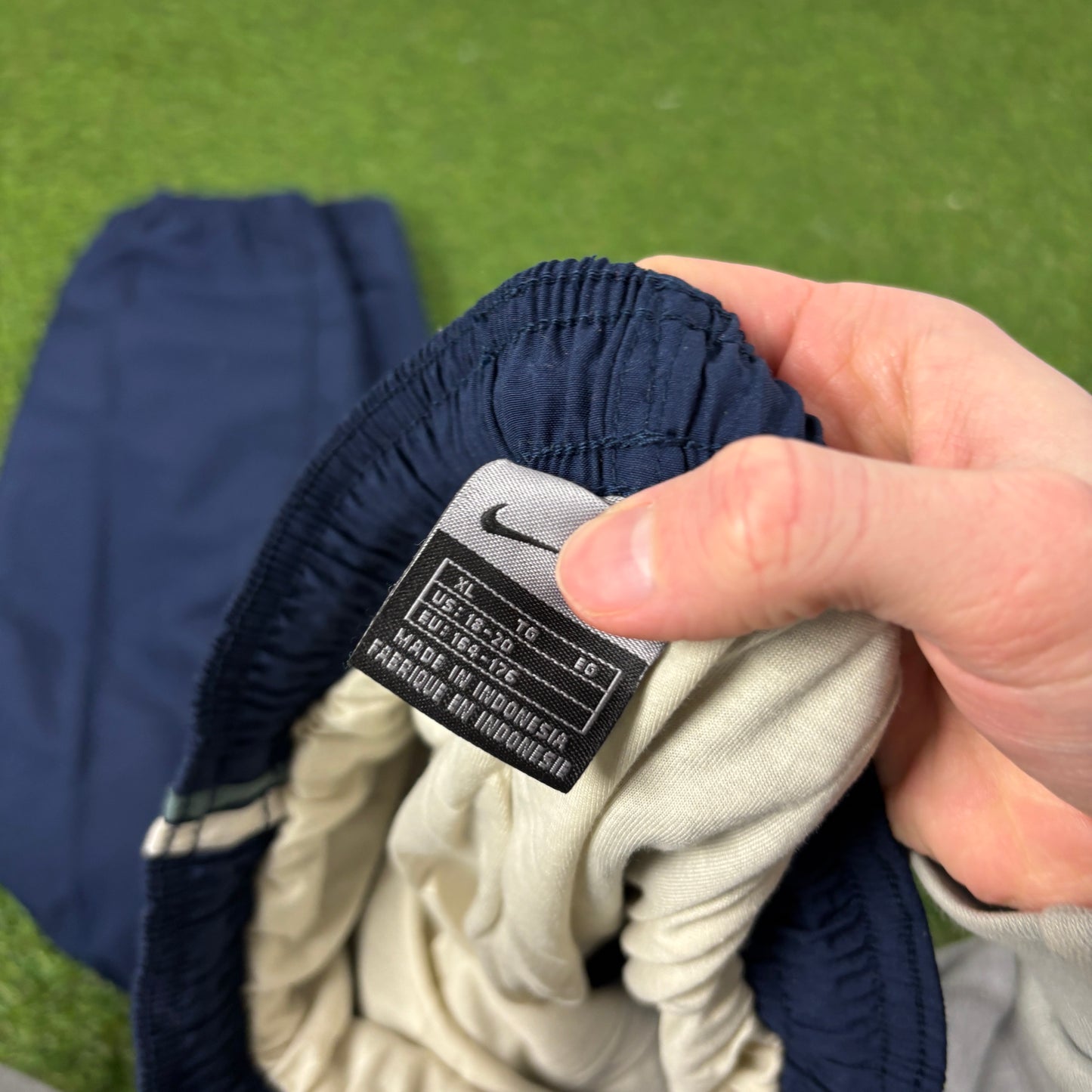 00s Nike Piping Joggers Blue Small