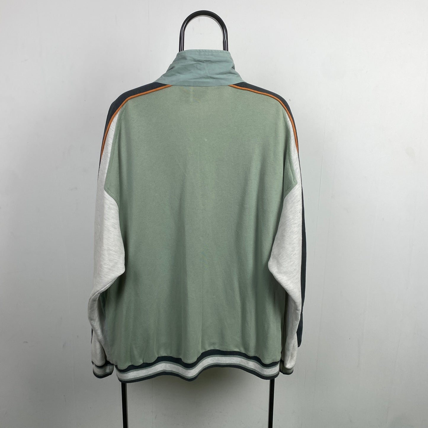 90s Nike 1/4 Zip Sweatshirt Green XL