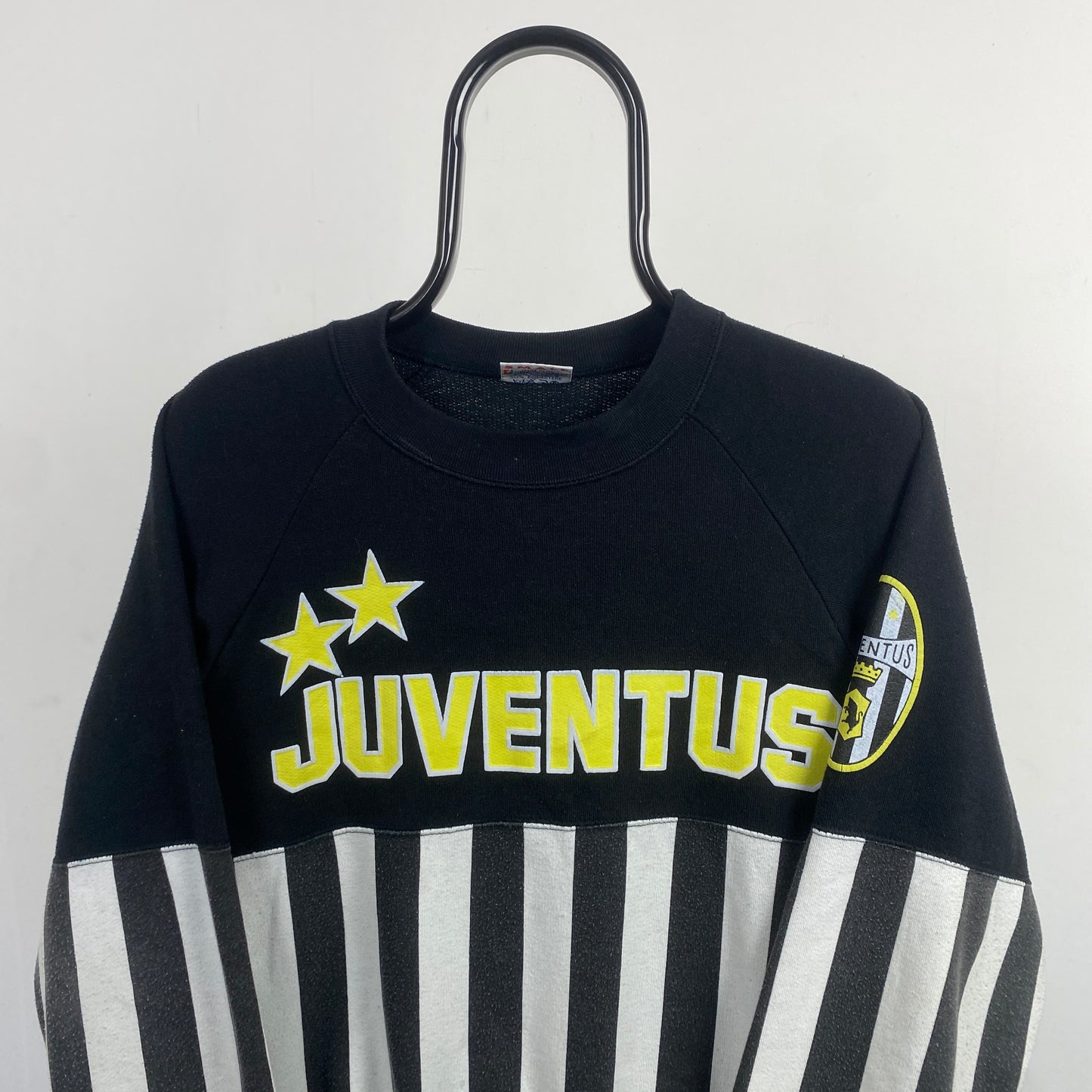 Retro 90s Juventus Sweatshirt Black Medium