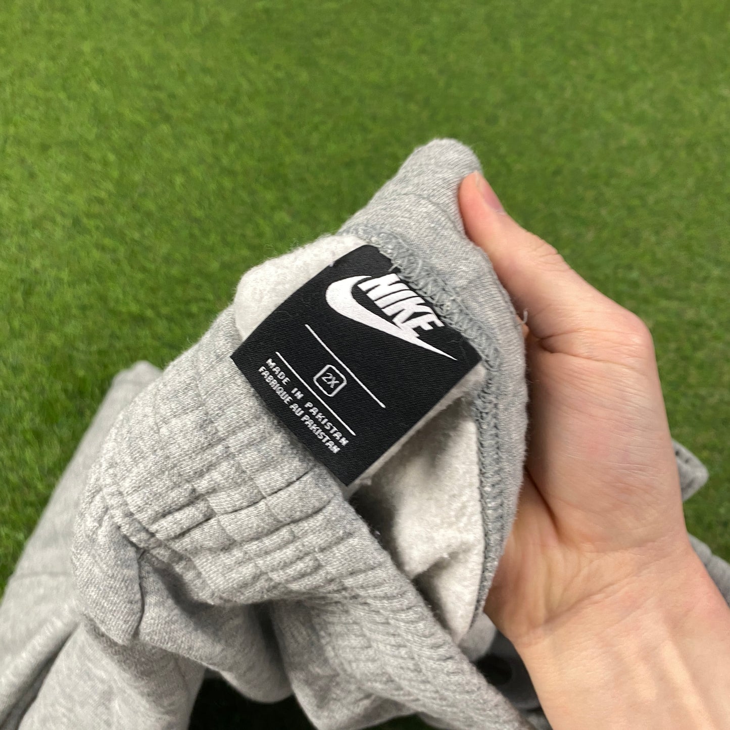 00s Nike Wide Leg Cotton Joggers Grey XXL