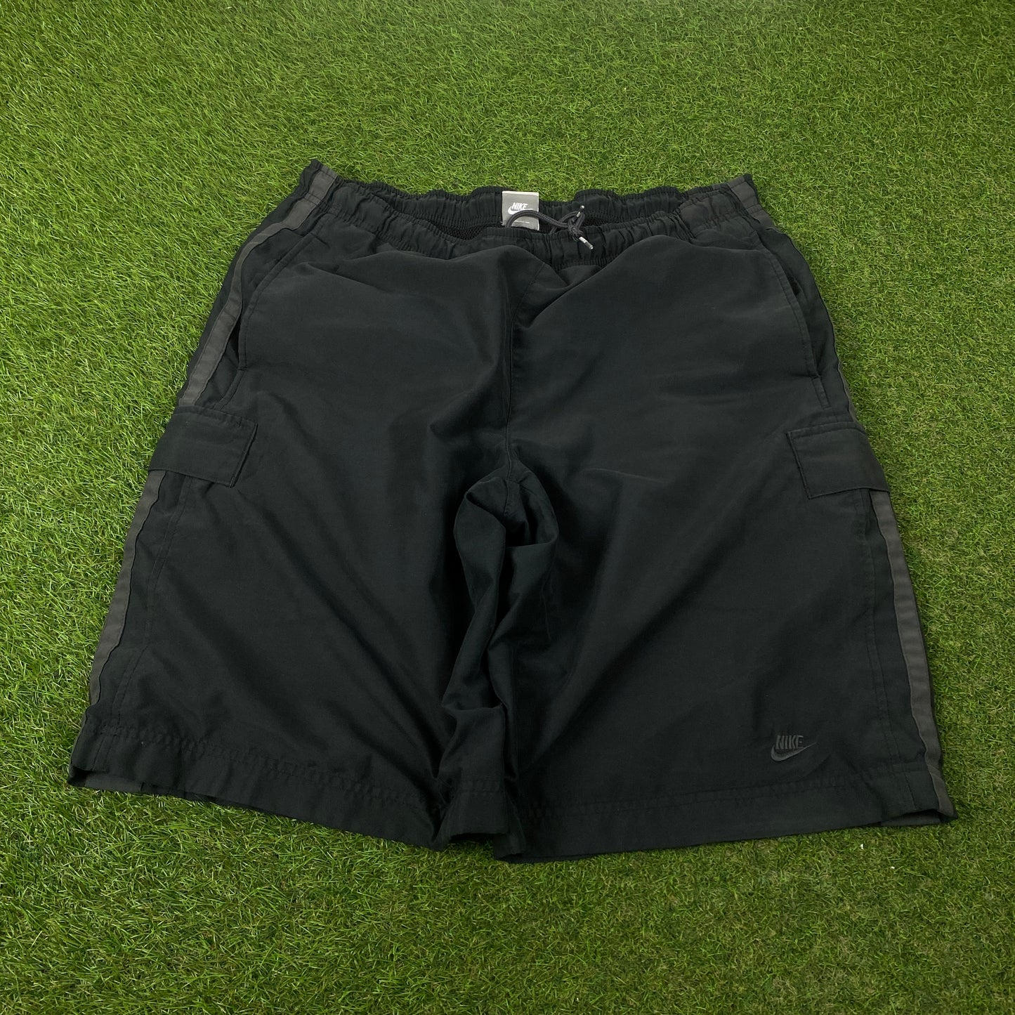 00s Nike Piping Shorts Black Large