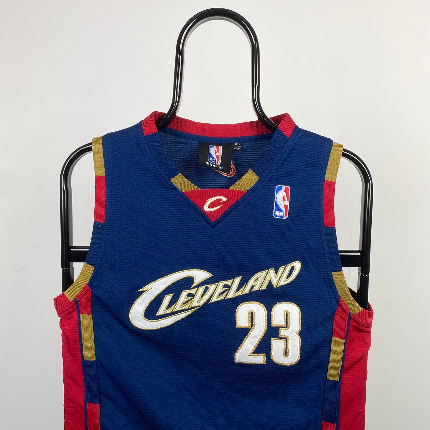 Retro Cleveland James Basketball Jersey Vest T-Shirt Blue XS