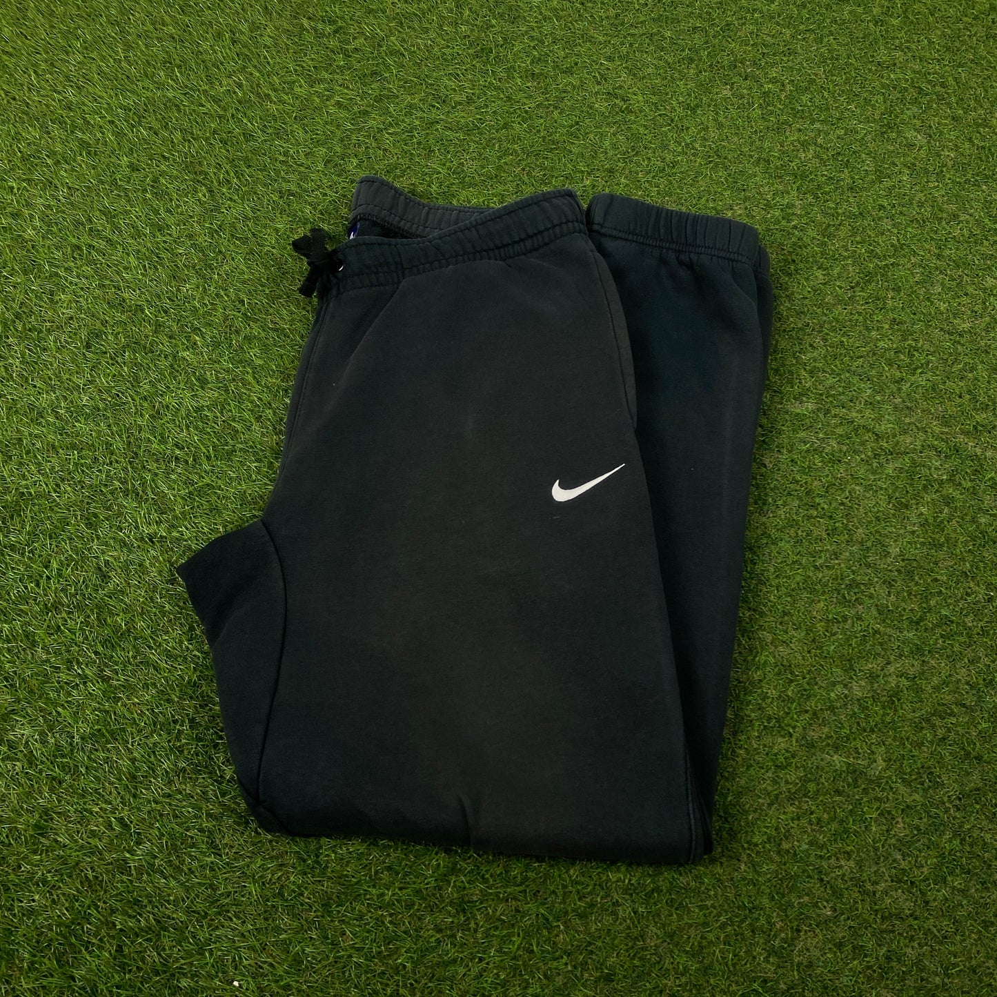 00s Nike Wide Leg Cotton Joggers Black Medium