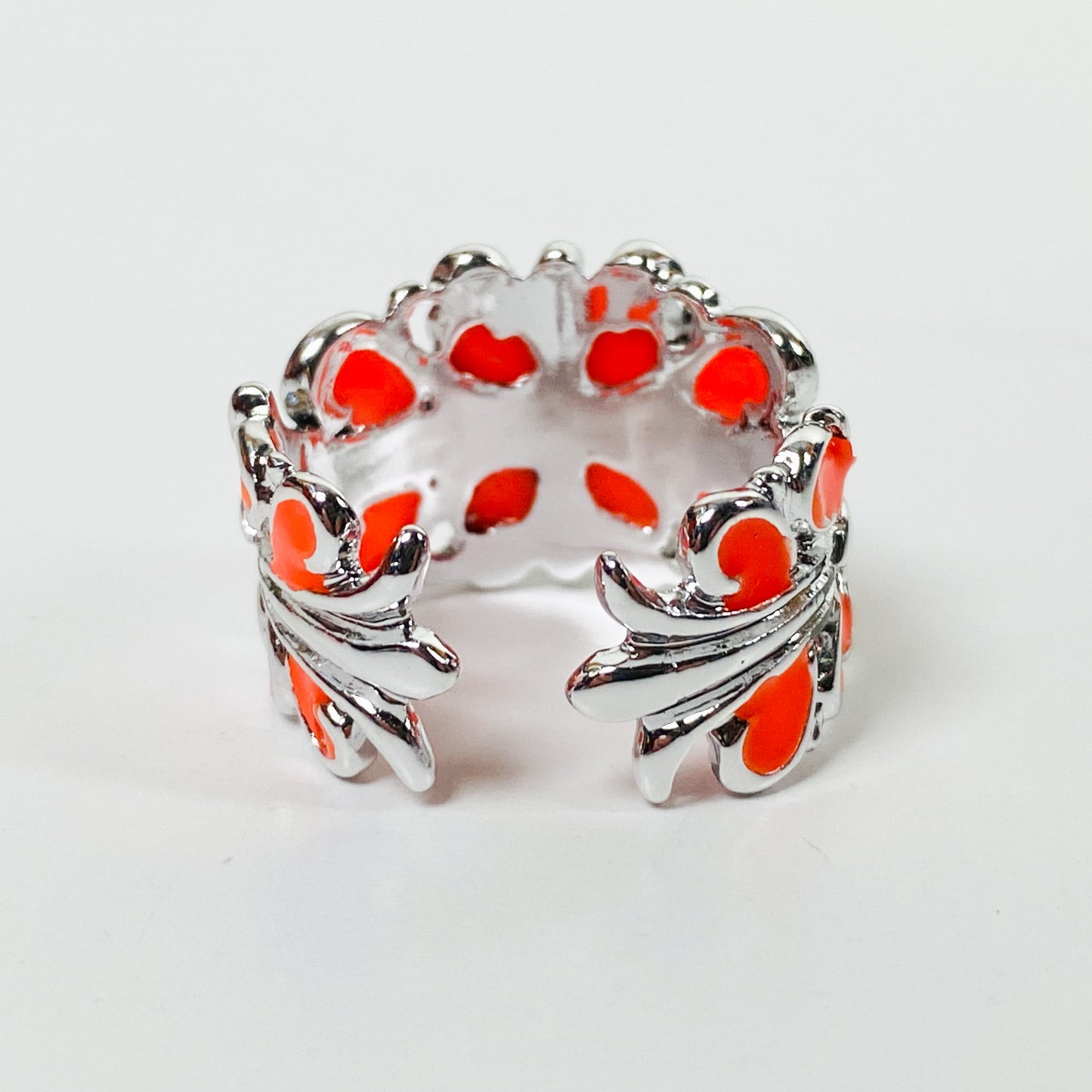 Retro Adjustable Antique Glow In The Dark Ring Silver