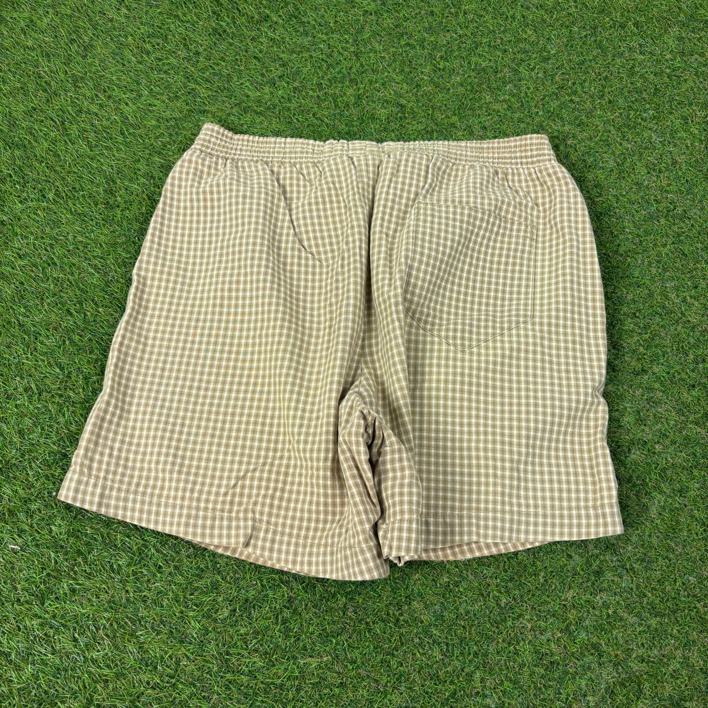 90s Nike Plaid Challenge Court Shorts Brown Medium