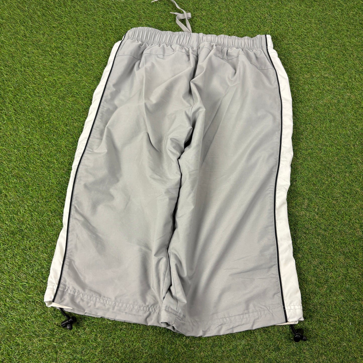00s Nike 3/4 Length Baggy Shorts Grey Medium