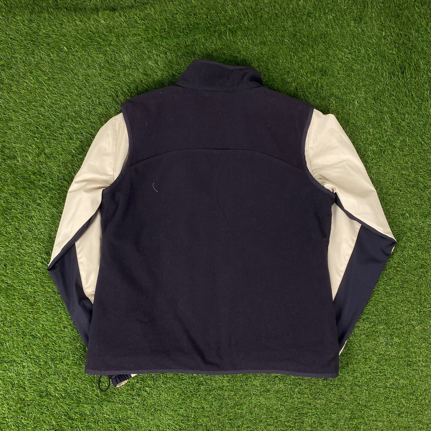 00s Nike Fleece Windbreaker Tracksuit Jacket + Joggers Set Brown Large