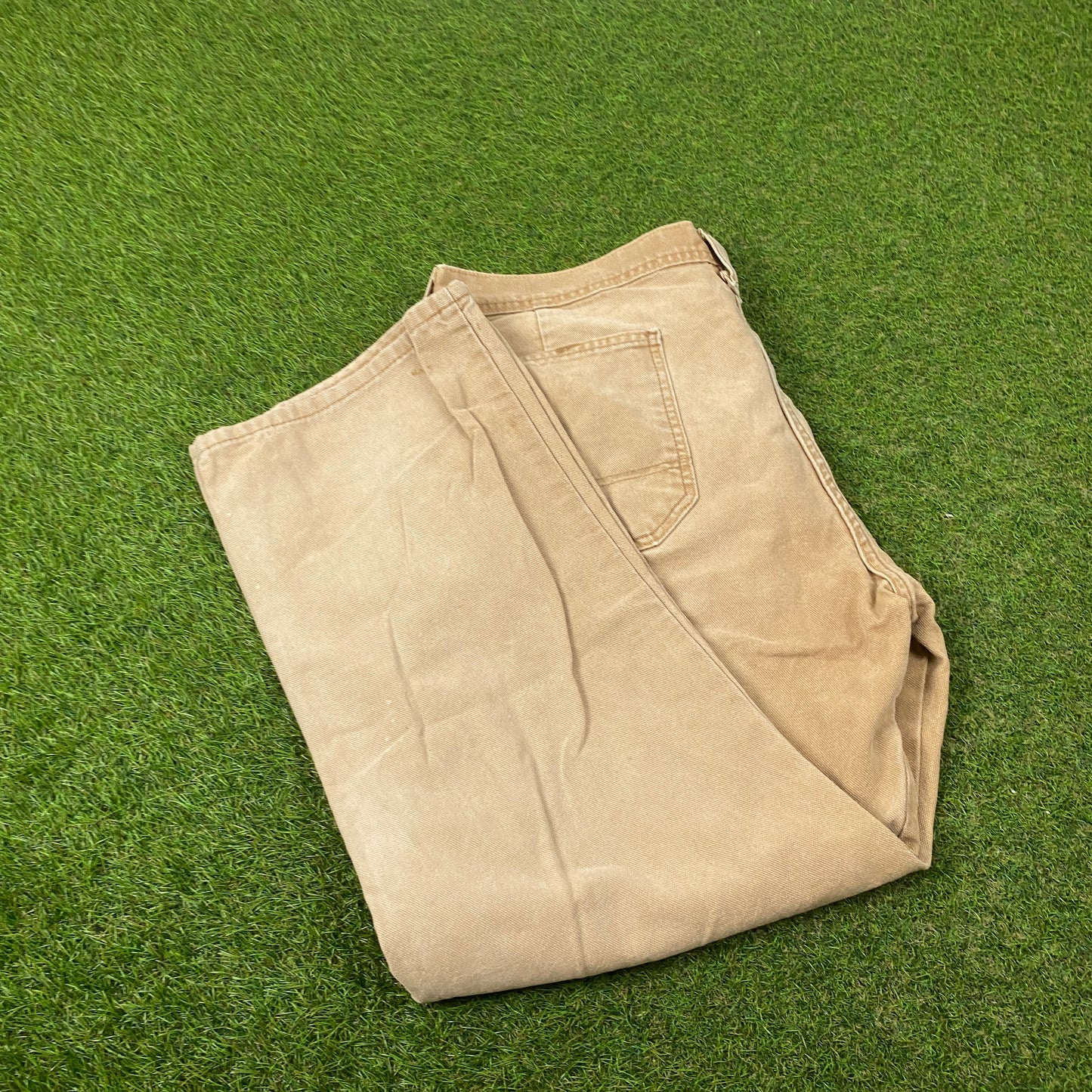 00s Dickies Double Knee Workwear Trousers Joggers Brown XL