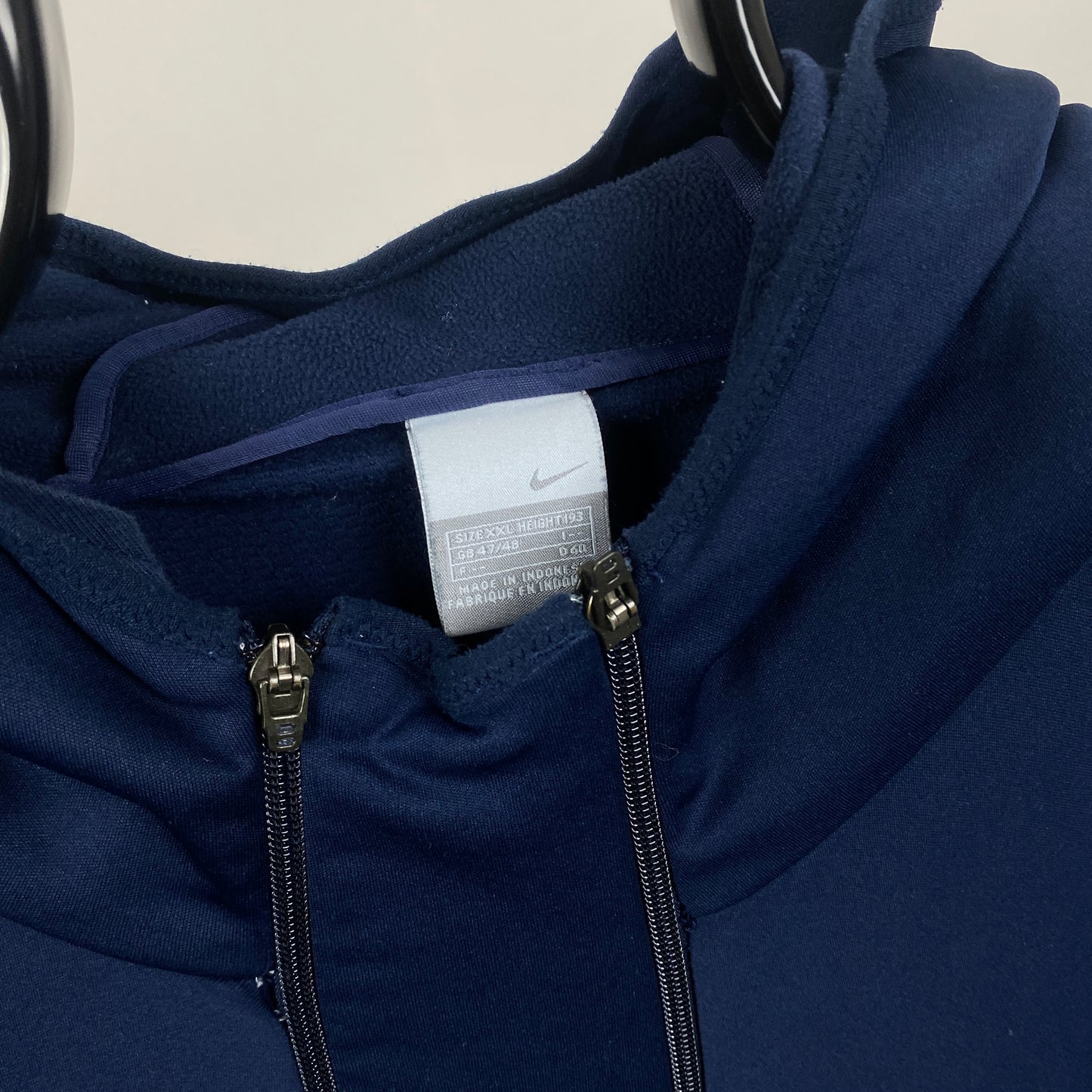 00s Nike Air Max Centre Swoosh Hoodie Blue XXL