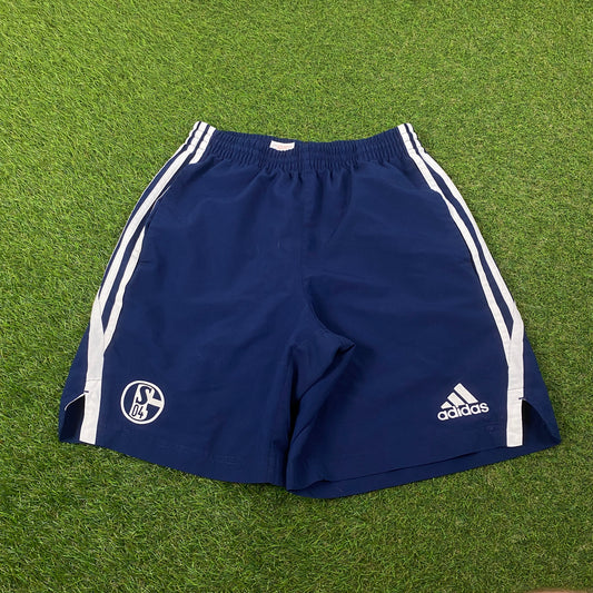 00s Adidas Schalke Football Shorts Blue XL