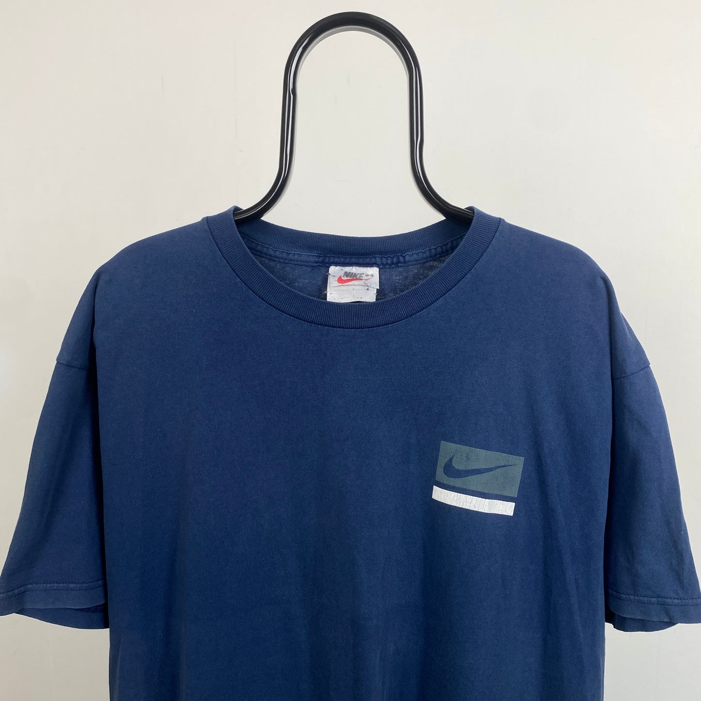 90s Nike Shirt T-Shirt Blue Large