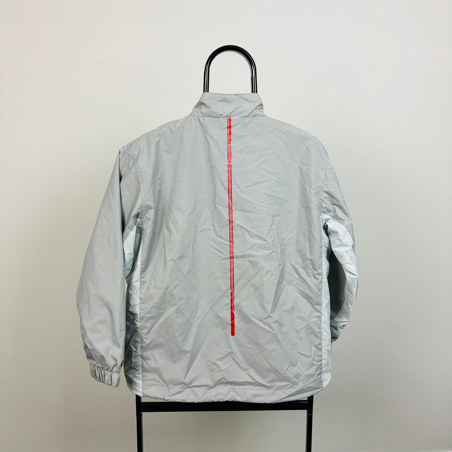 00s Nike Hex Windbreaker Jacket Grey XS