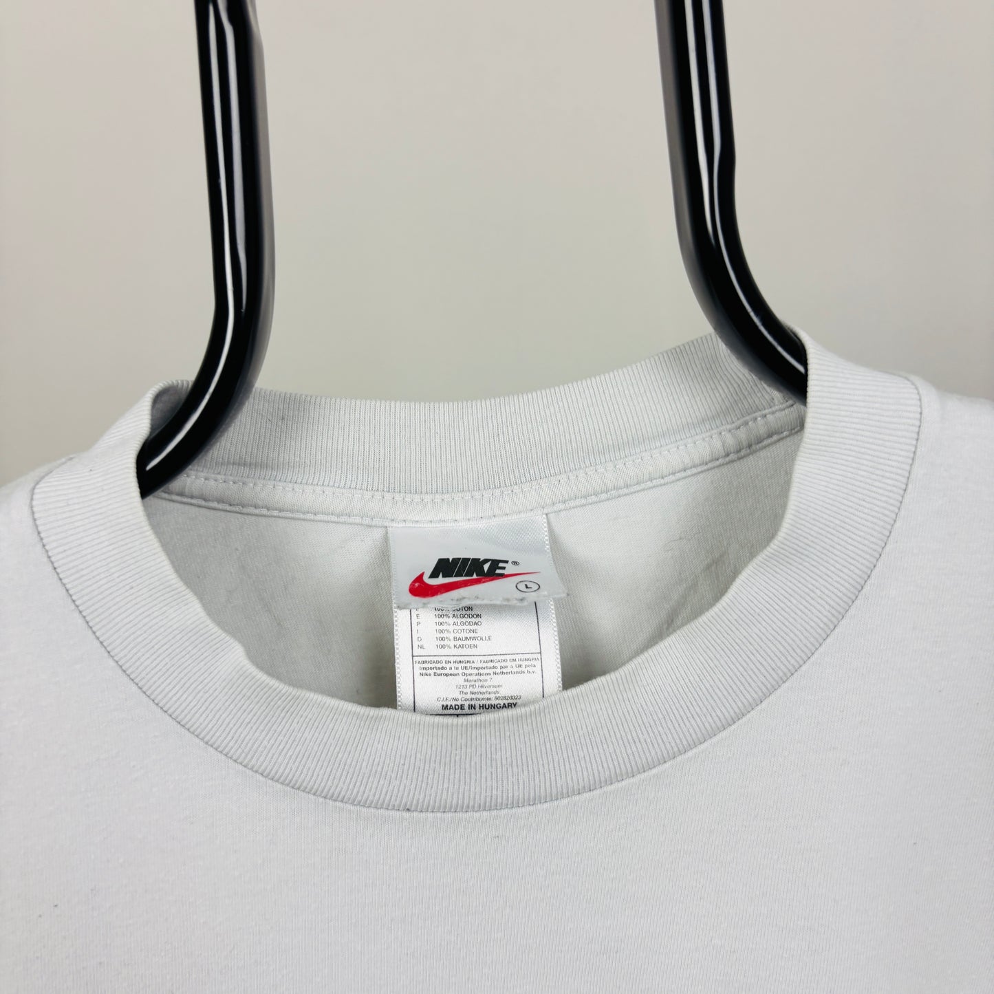 90s Nike Football T-Shirt Grey Large