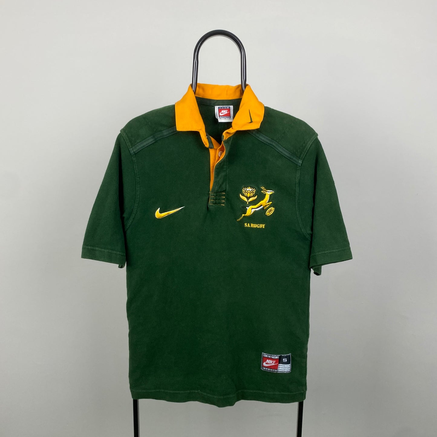 90s Nike South Africa Rugby T-Shirt Green Small