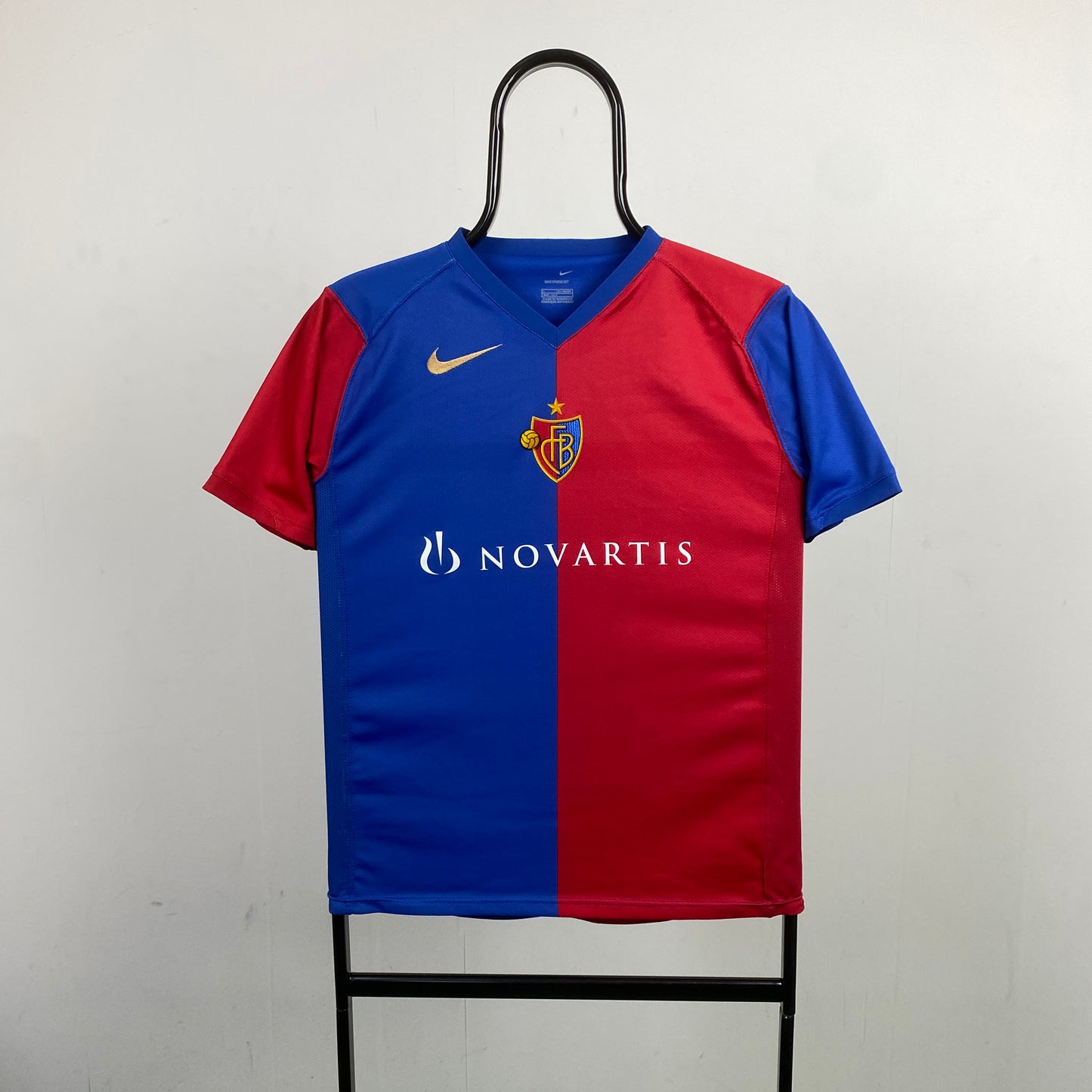 90s Nike FC Basel Football Shirt T-Shirt Red XS