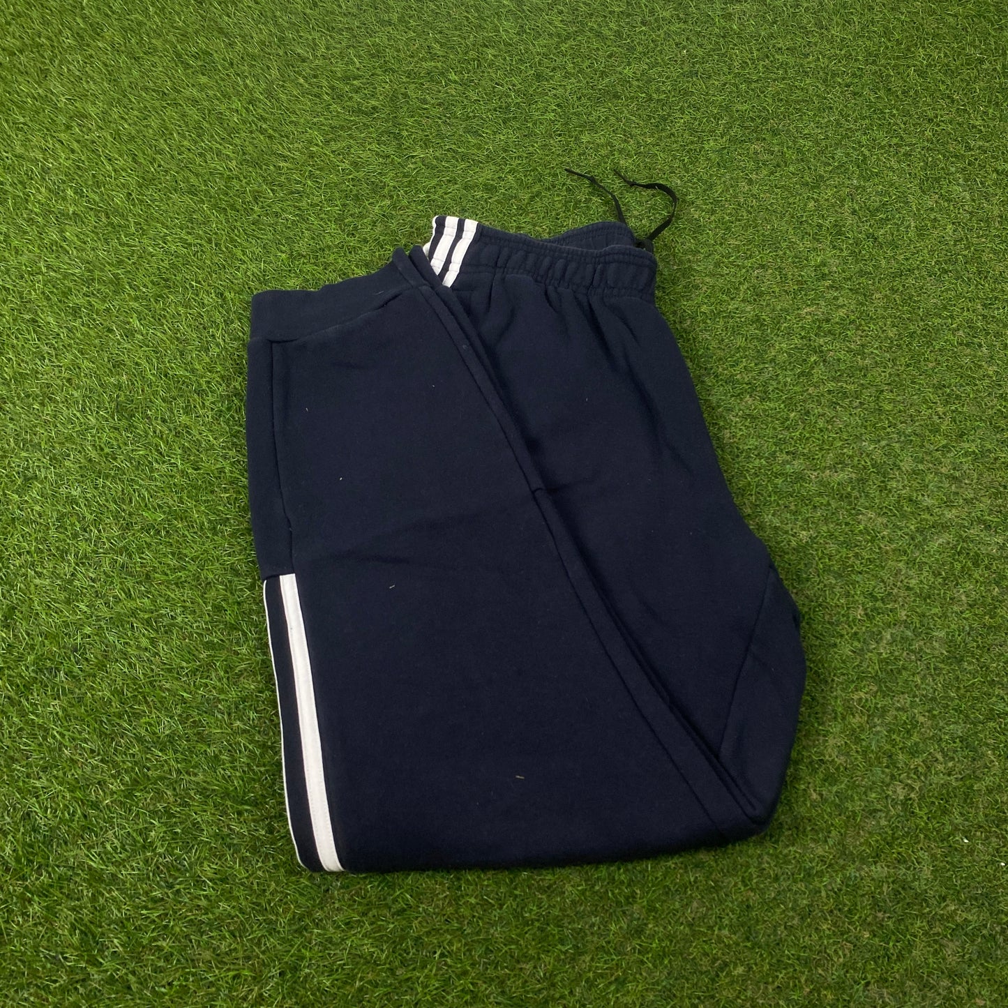 00s Adidas Cotton Joggers Blue Small