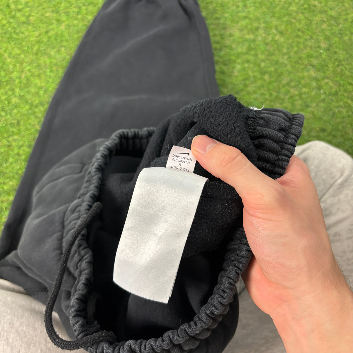 00s Nike Baggy Wide Leg Cotton Joggers Black Medium