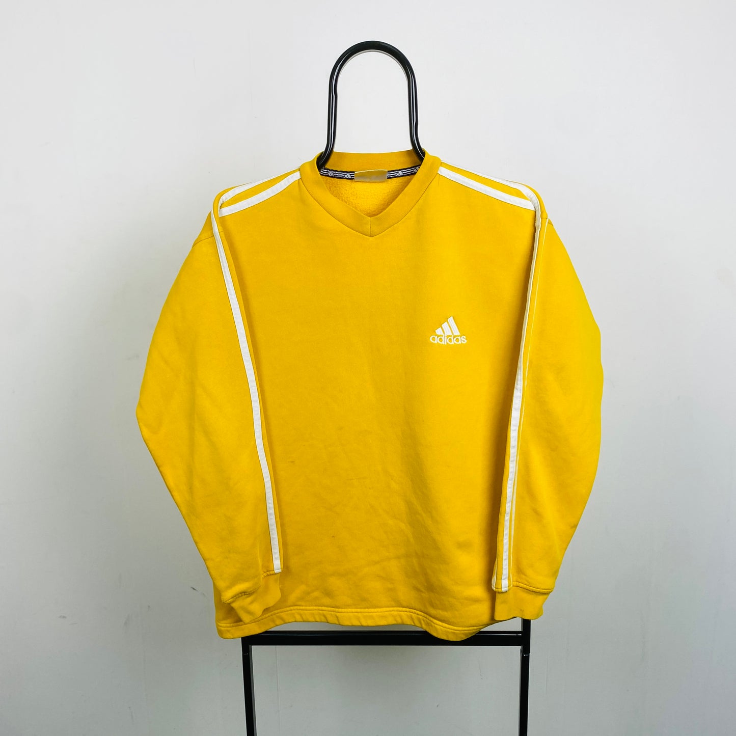 90s Adidas Sweatshirt Yellow XS