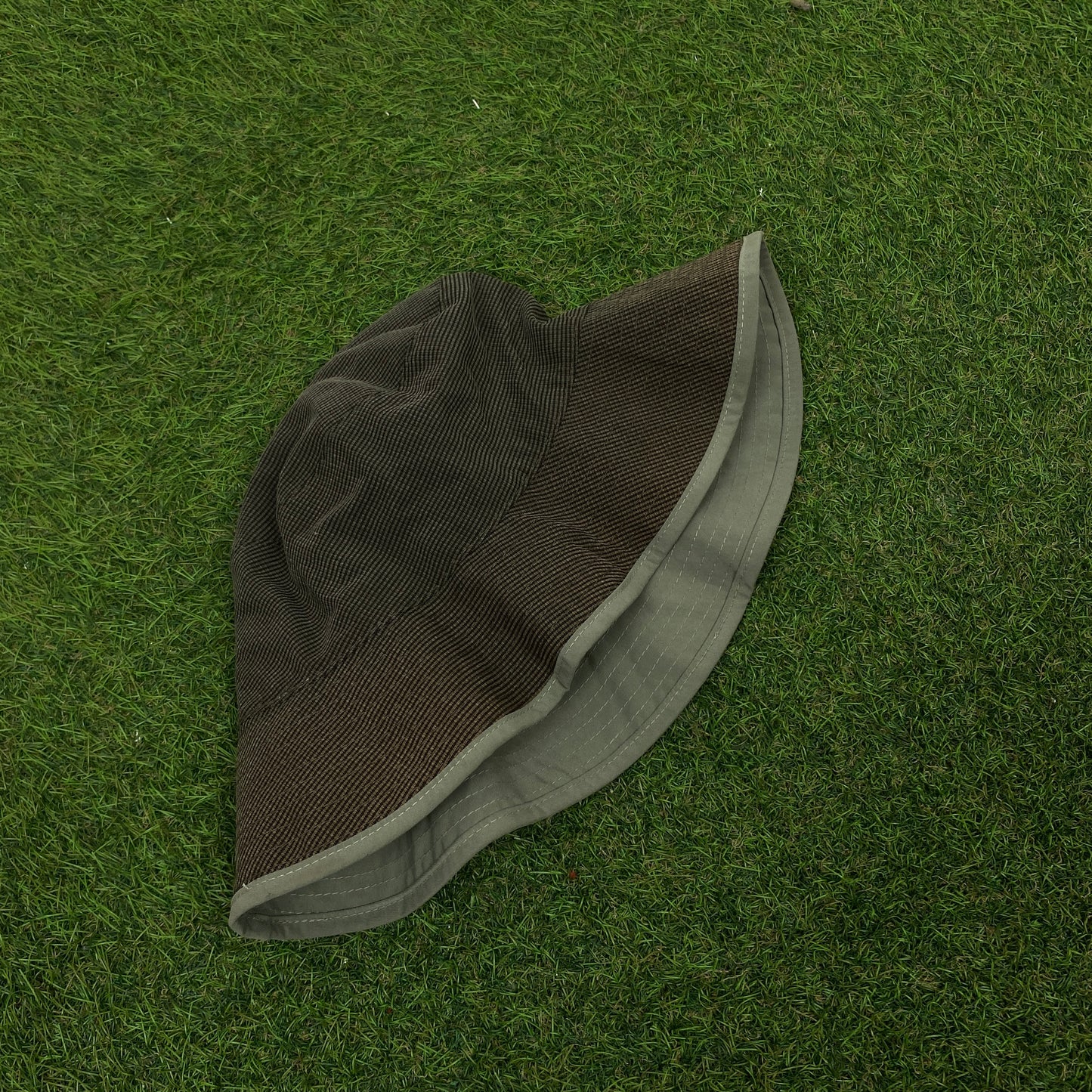 00s Nike Golf Reversible Bucket Hat Green Brown